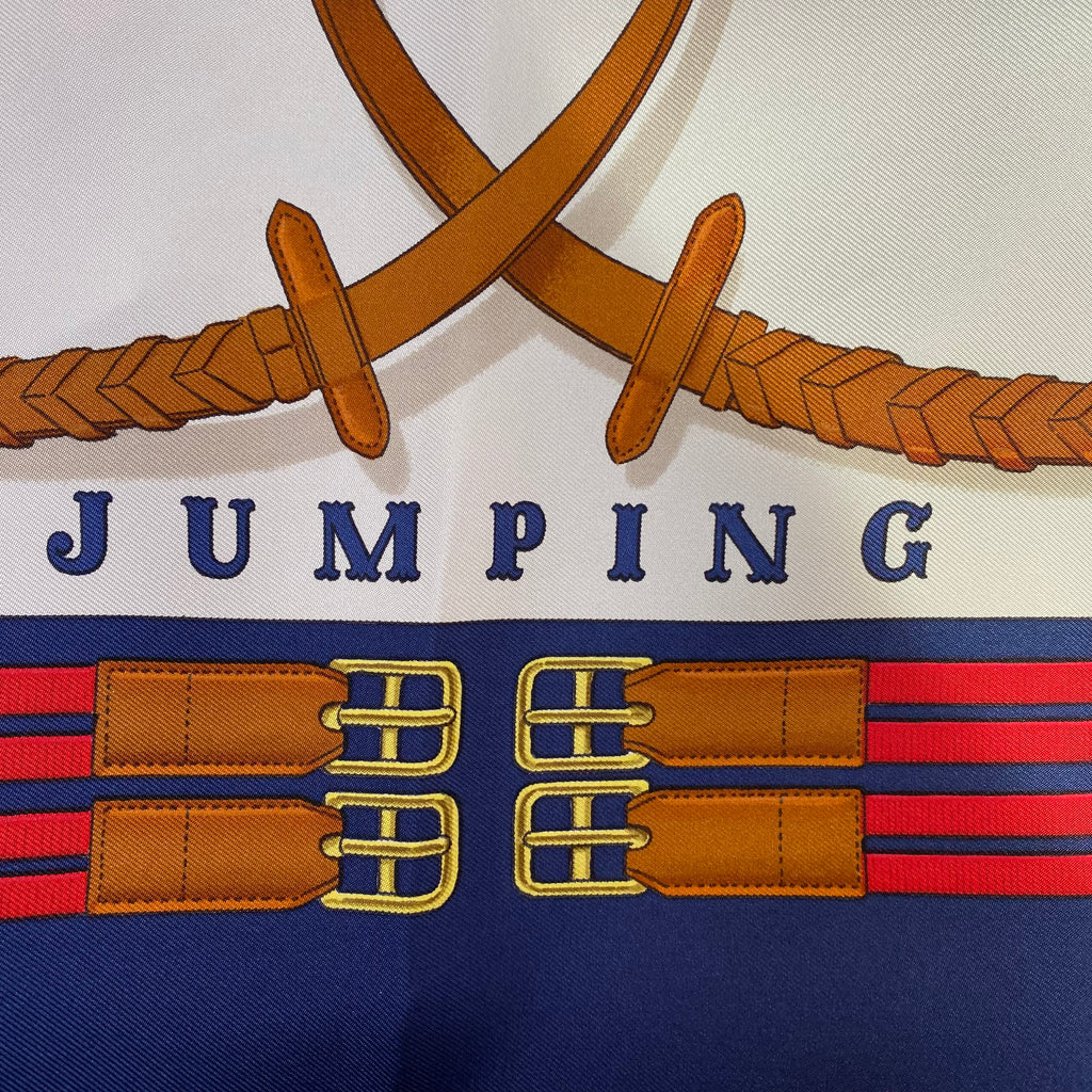 Immaculate Hermès Jumping Silk Scarf