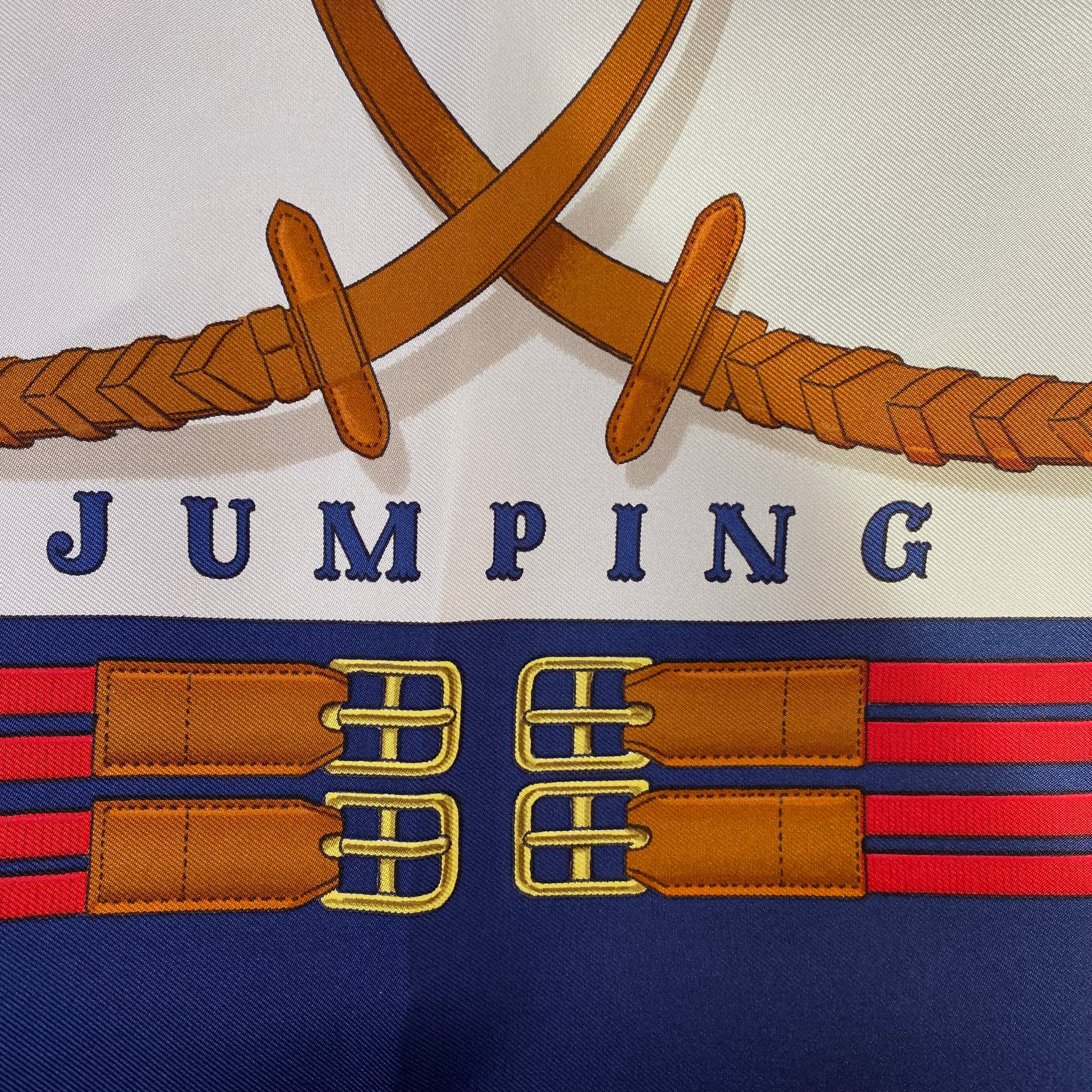 Immaculate Hermès Jumping Silk Scarf