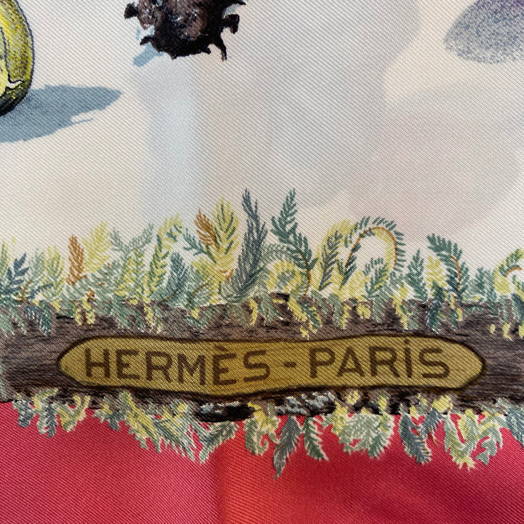 Hermès Les Champignons II Silk Scarf