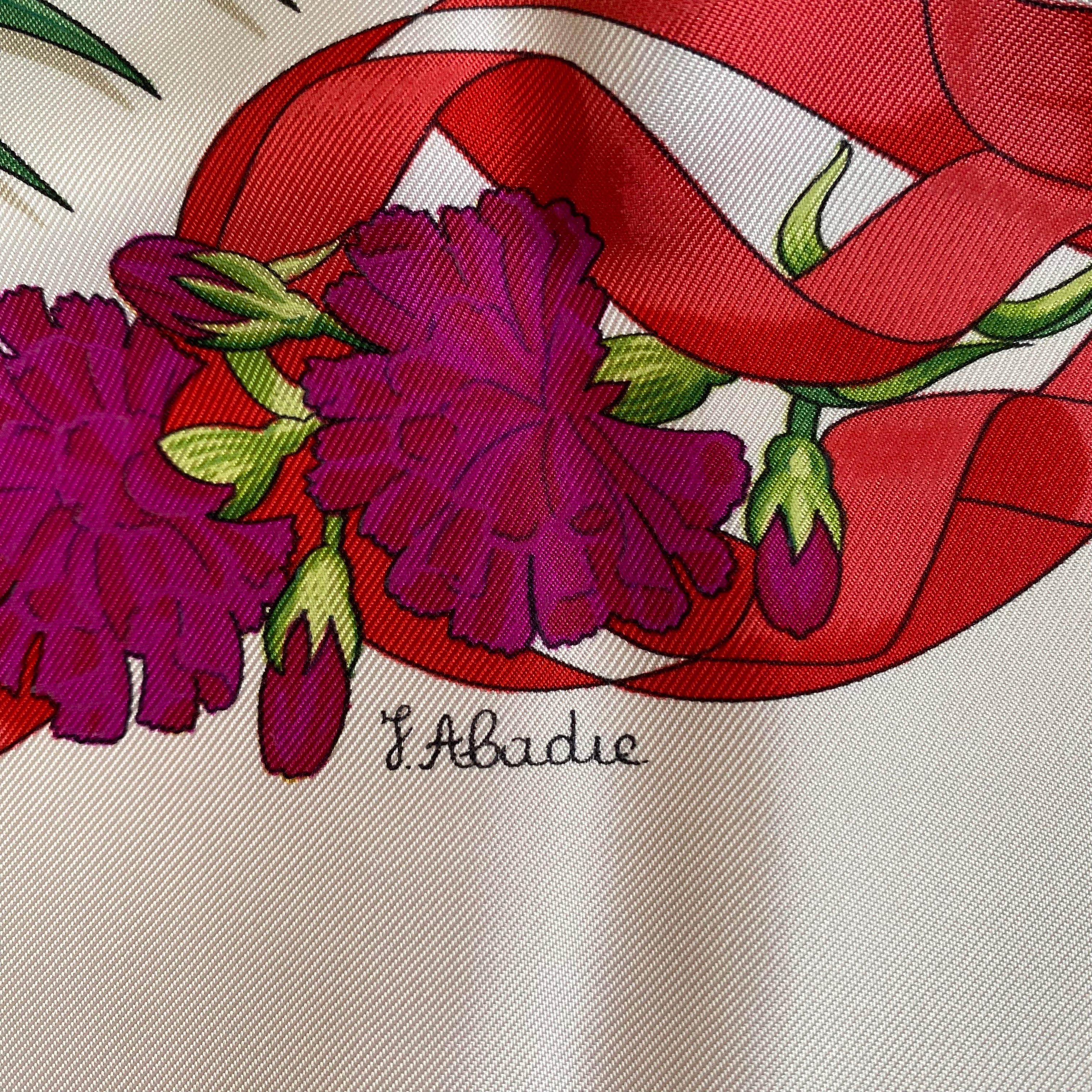 Hermès Fleurs de L’Opéra Silk Scarf Quite Rare