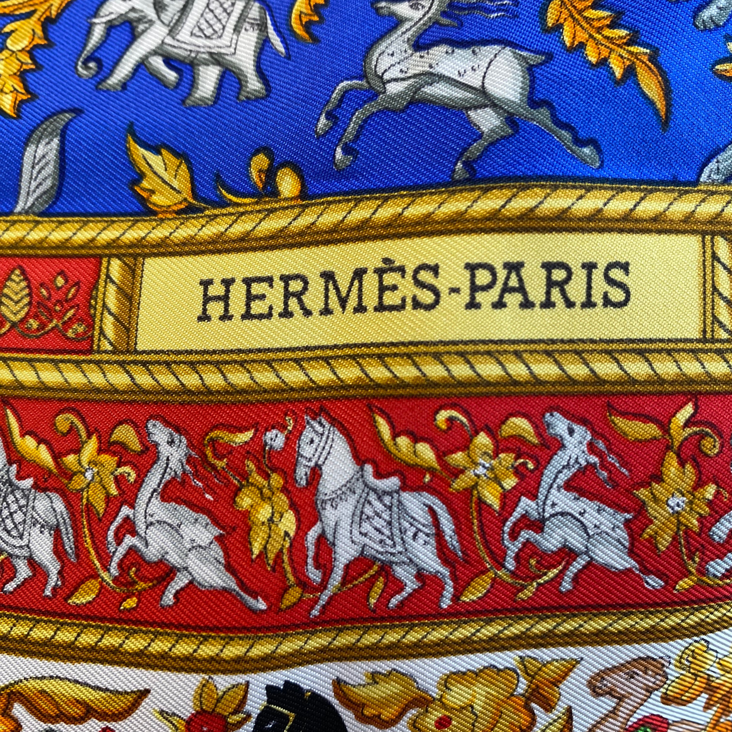 Hermès Chasse en Inde Silk Scarf