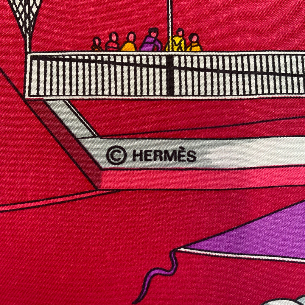 Hermès Les Folies Du Ciel Silk Scarf Quite Rare