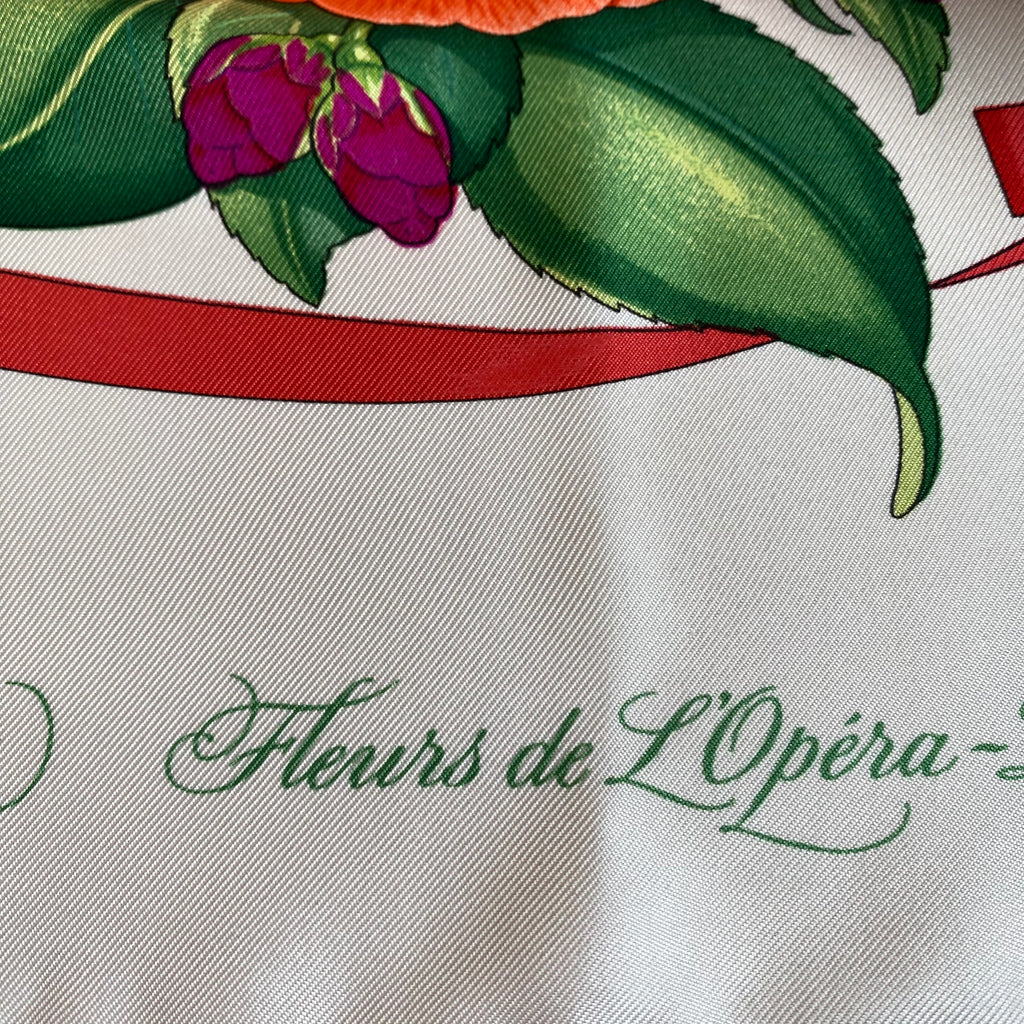 Hermès Fleurs de L’Opéra Silk Scarf Quite Rare
