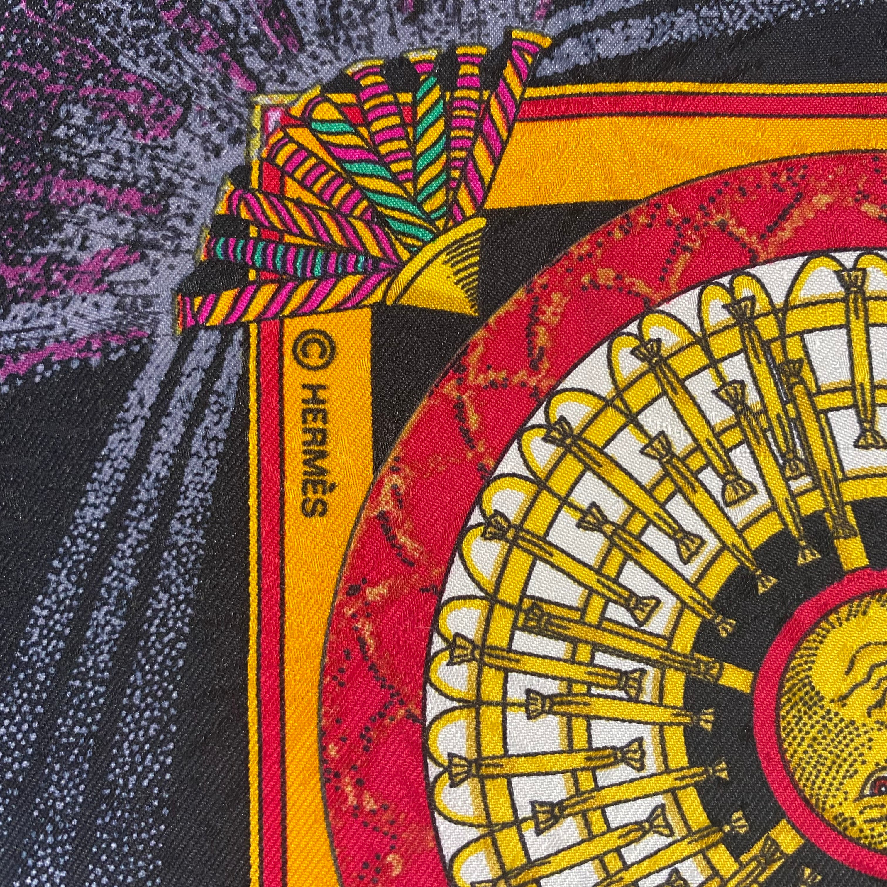 Hermès Feux D’Artifice Silk Scarf