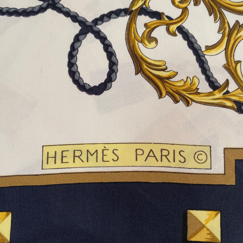Hermès Les Clefs Silk Scarf