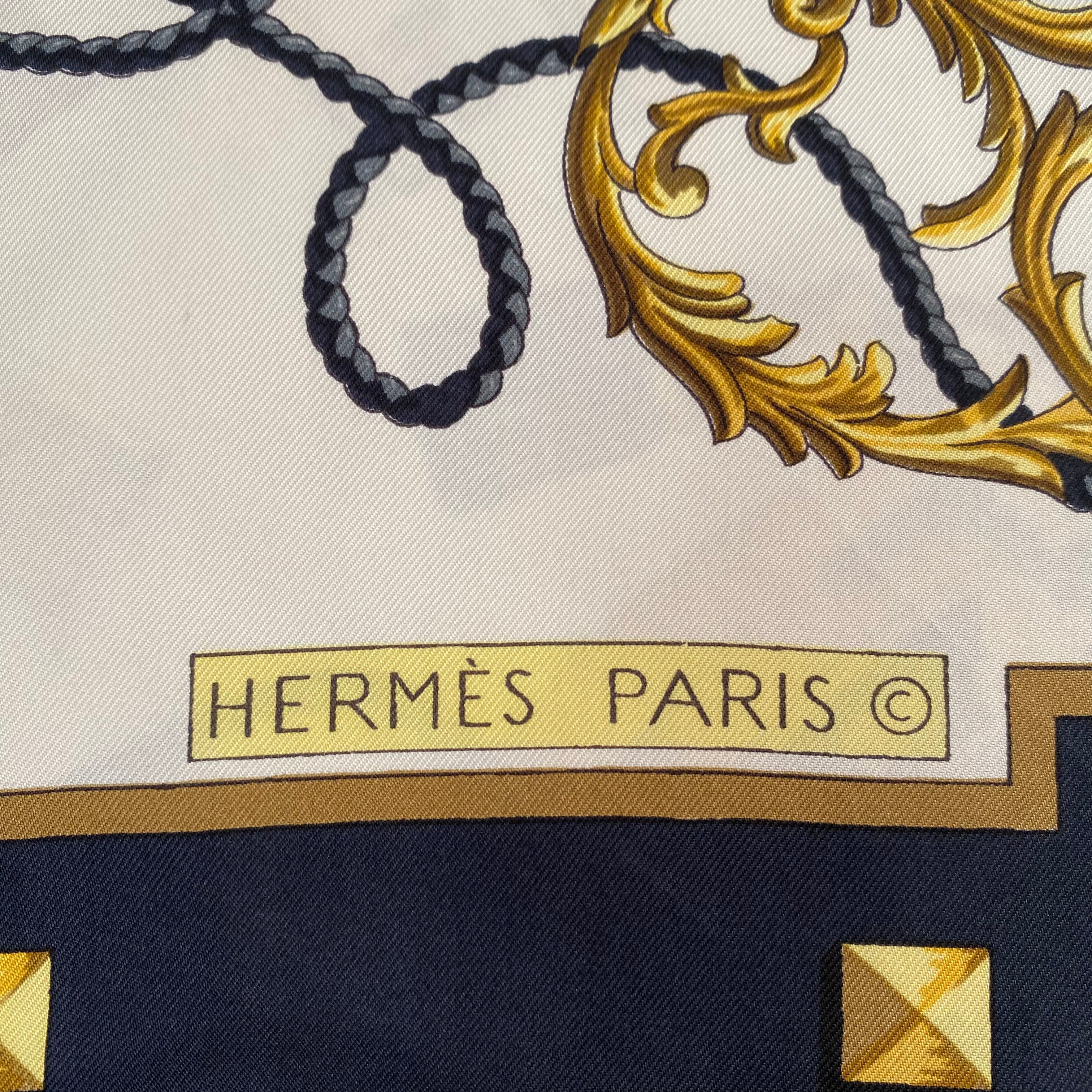 Hermès Les Clefs Silk Scarf