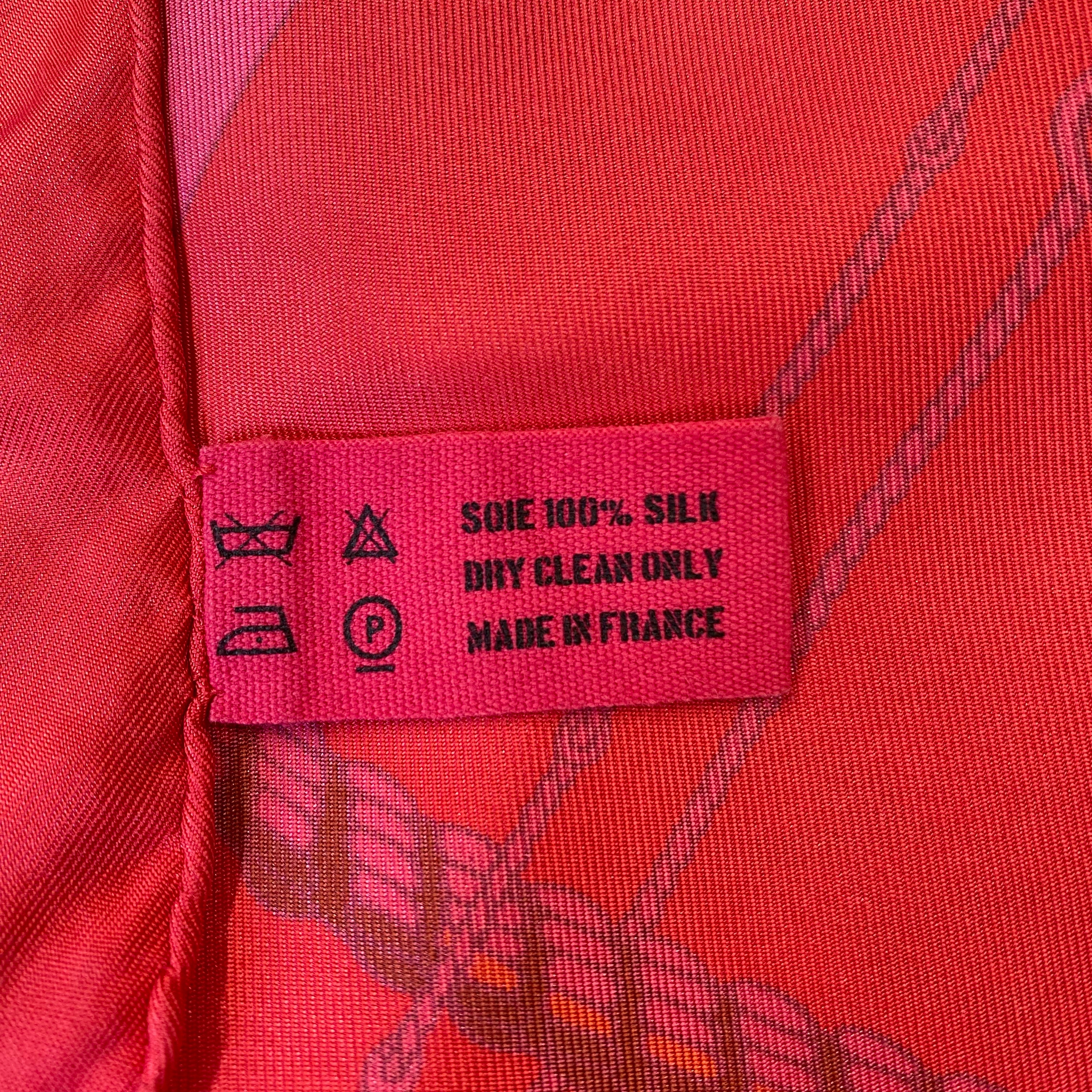 Hermès Clic Clouc Surteint Silk Scarf