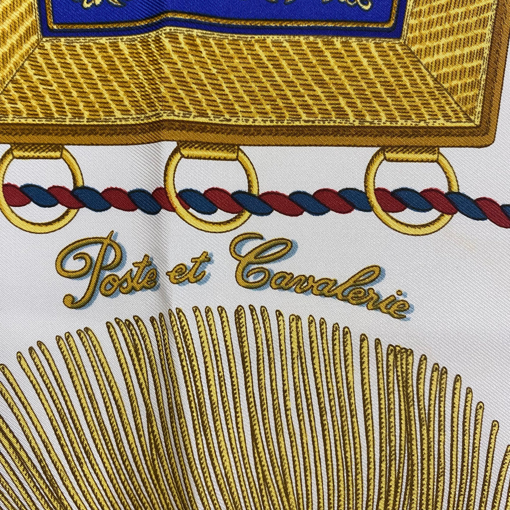 Hermès Poste et Cavalerie Silk Scarf