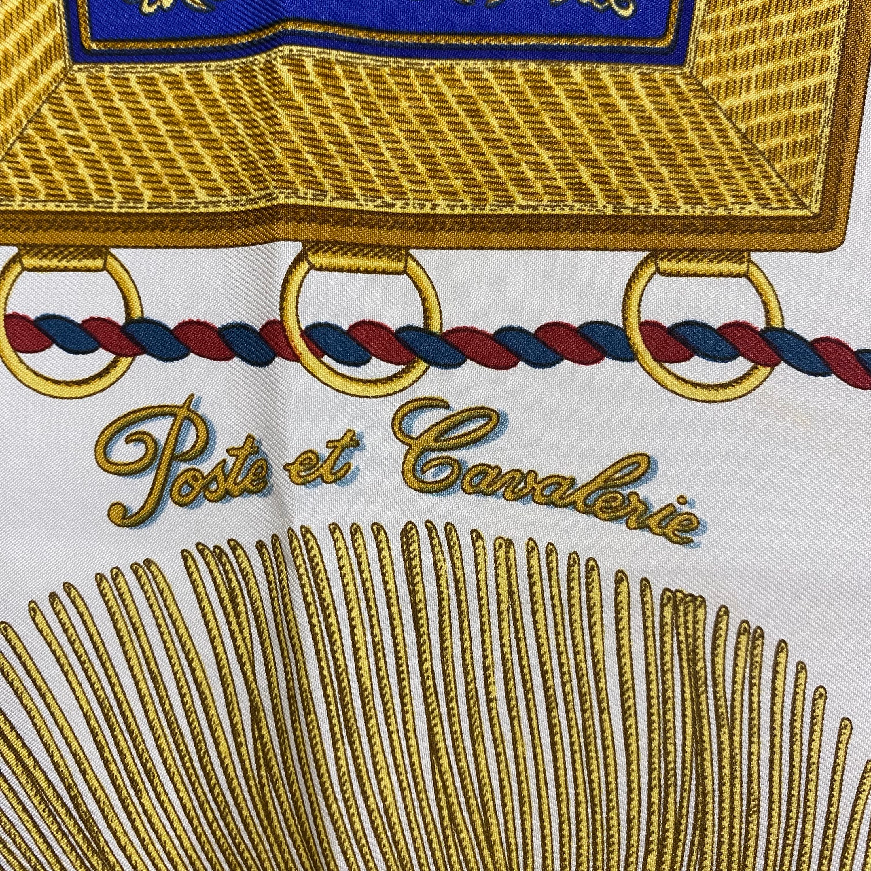 Hermès Poste et Cavalerie Silk Scarf