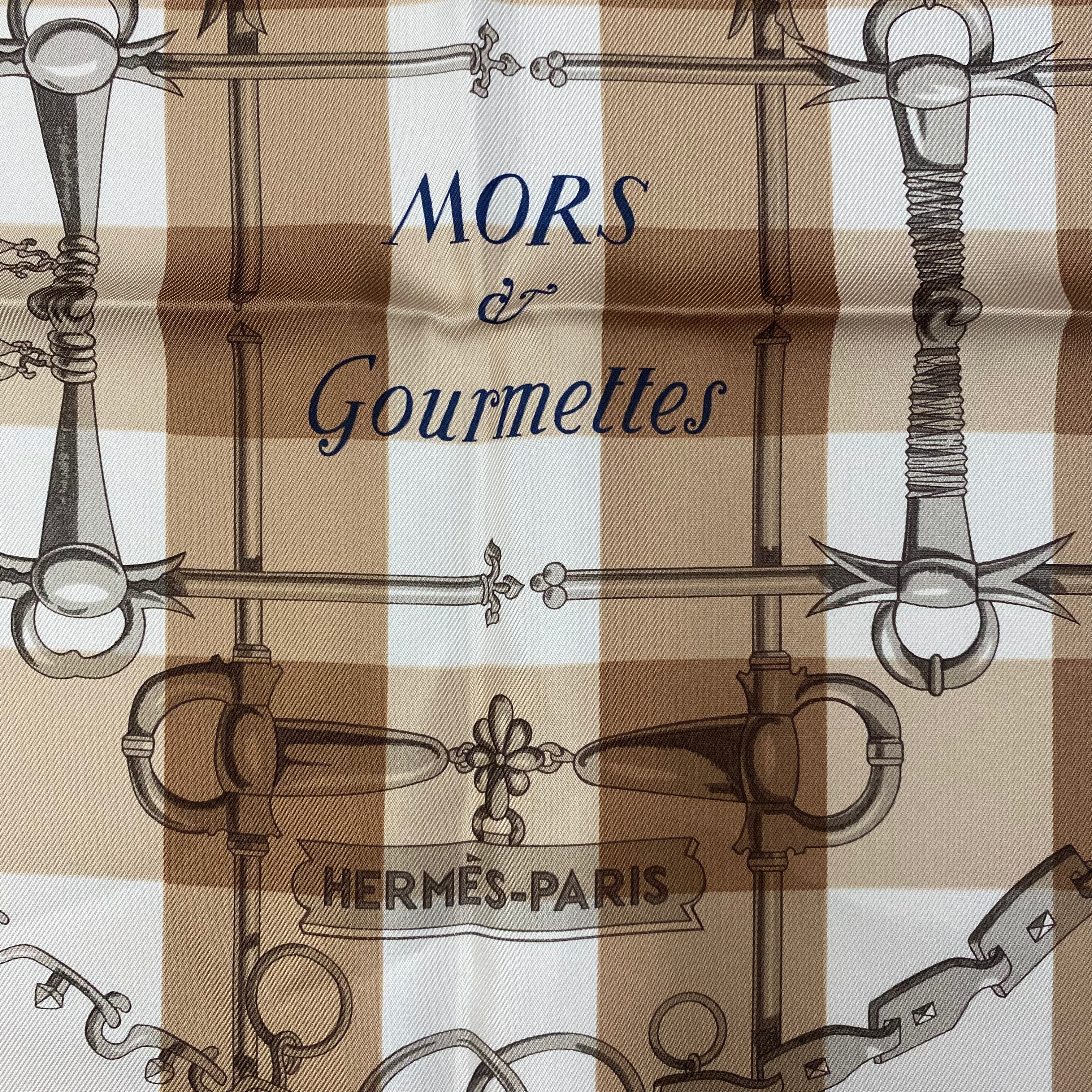 Hermès Mors & Gourmettes Silk Scarf