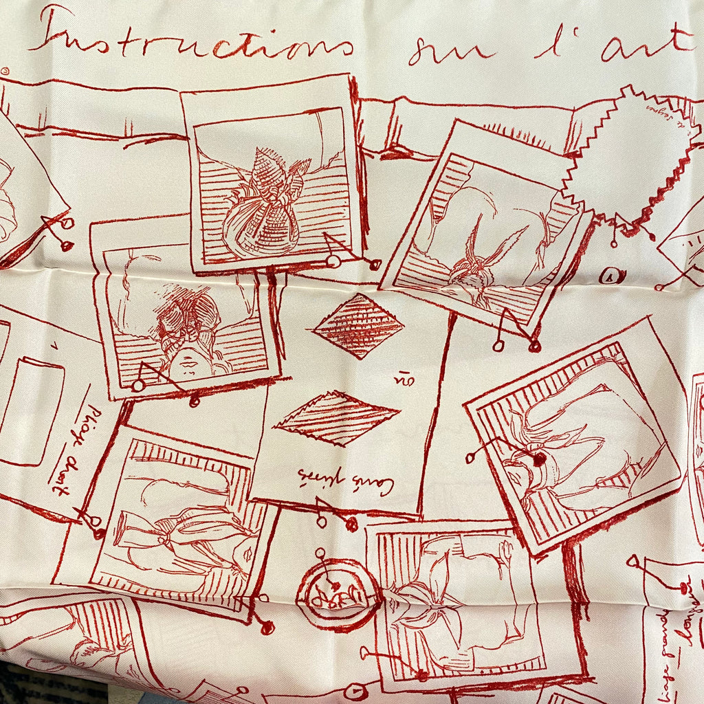 Hermès 70 Instructions su L’art Silk Scarf