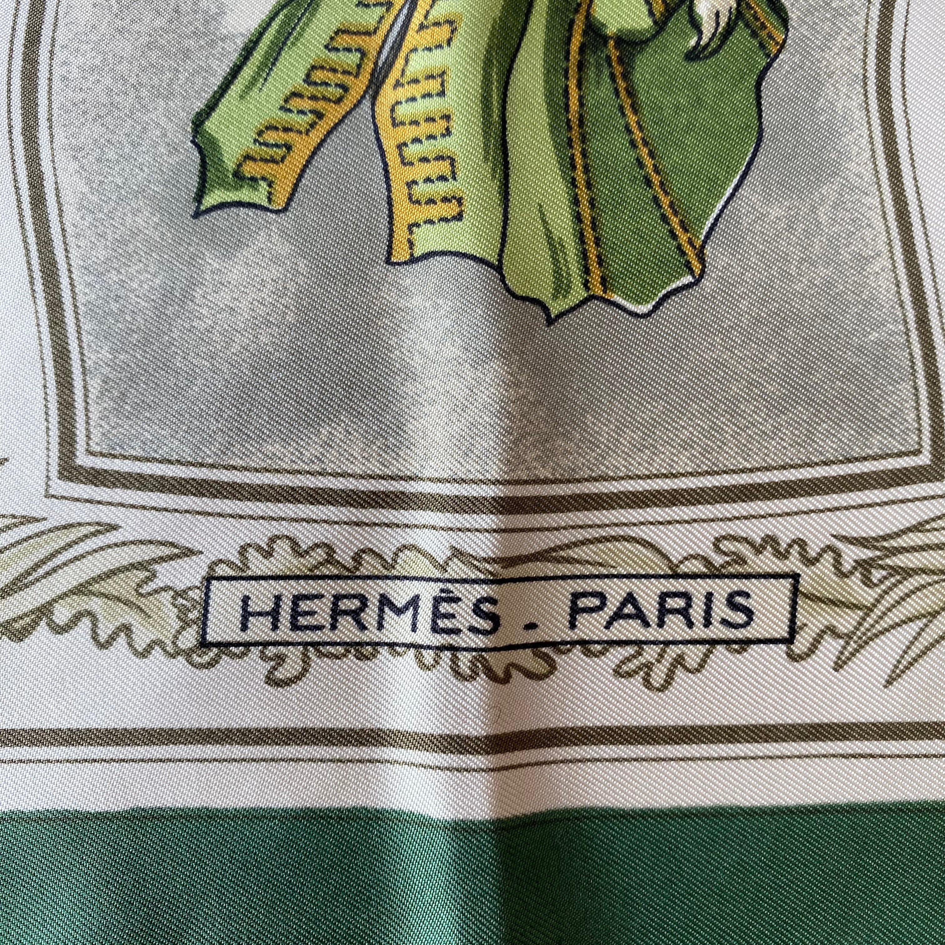 Hermès La Tenue de Vénerie Silk Scarf Rare
