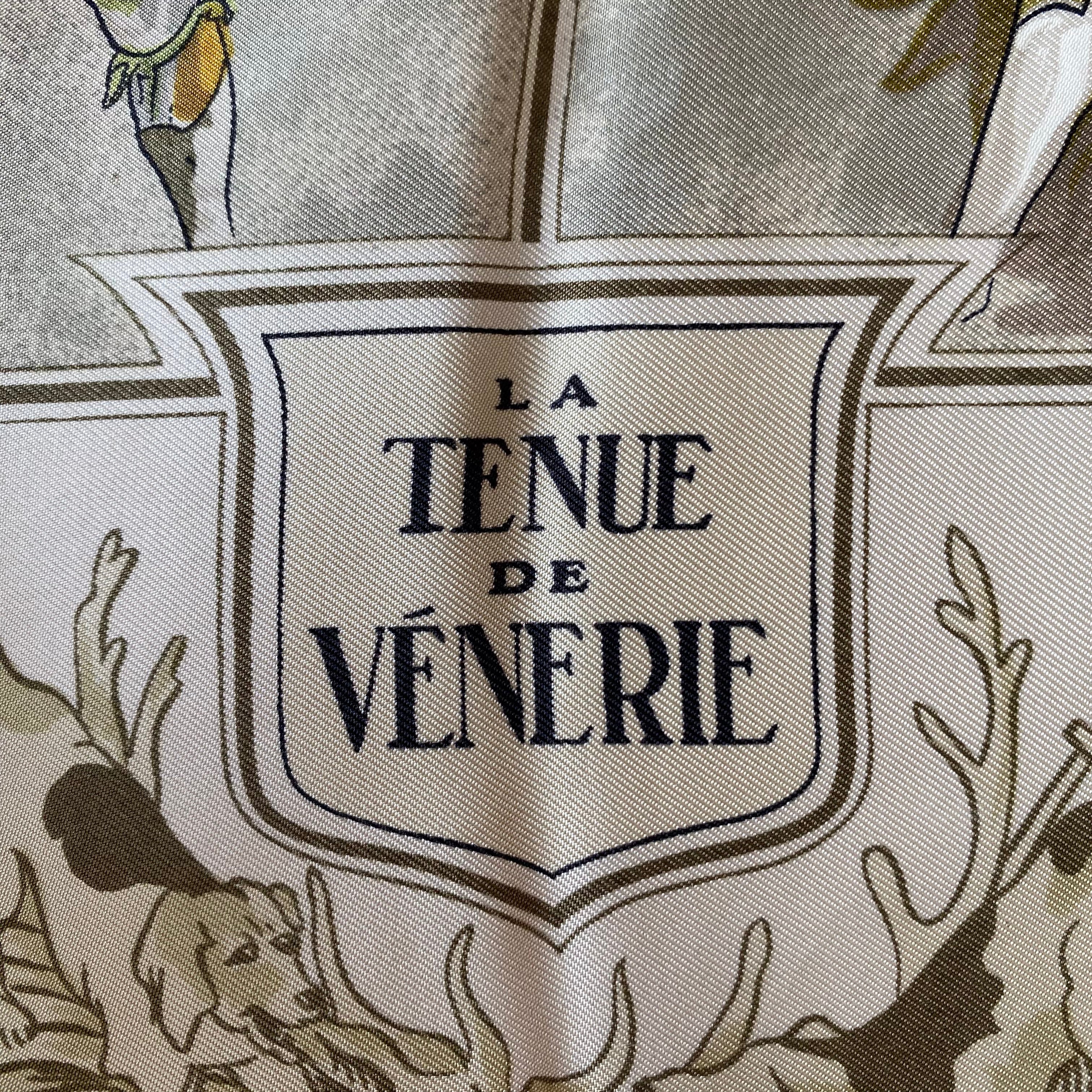 Hermès La Tenue de Vénerie Silk Scarf Rare