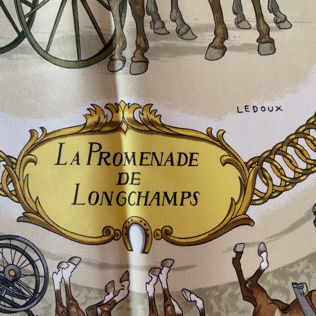 Hermès La Promenade de Longchamps Silk Scarf
