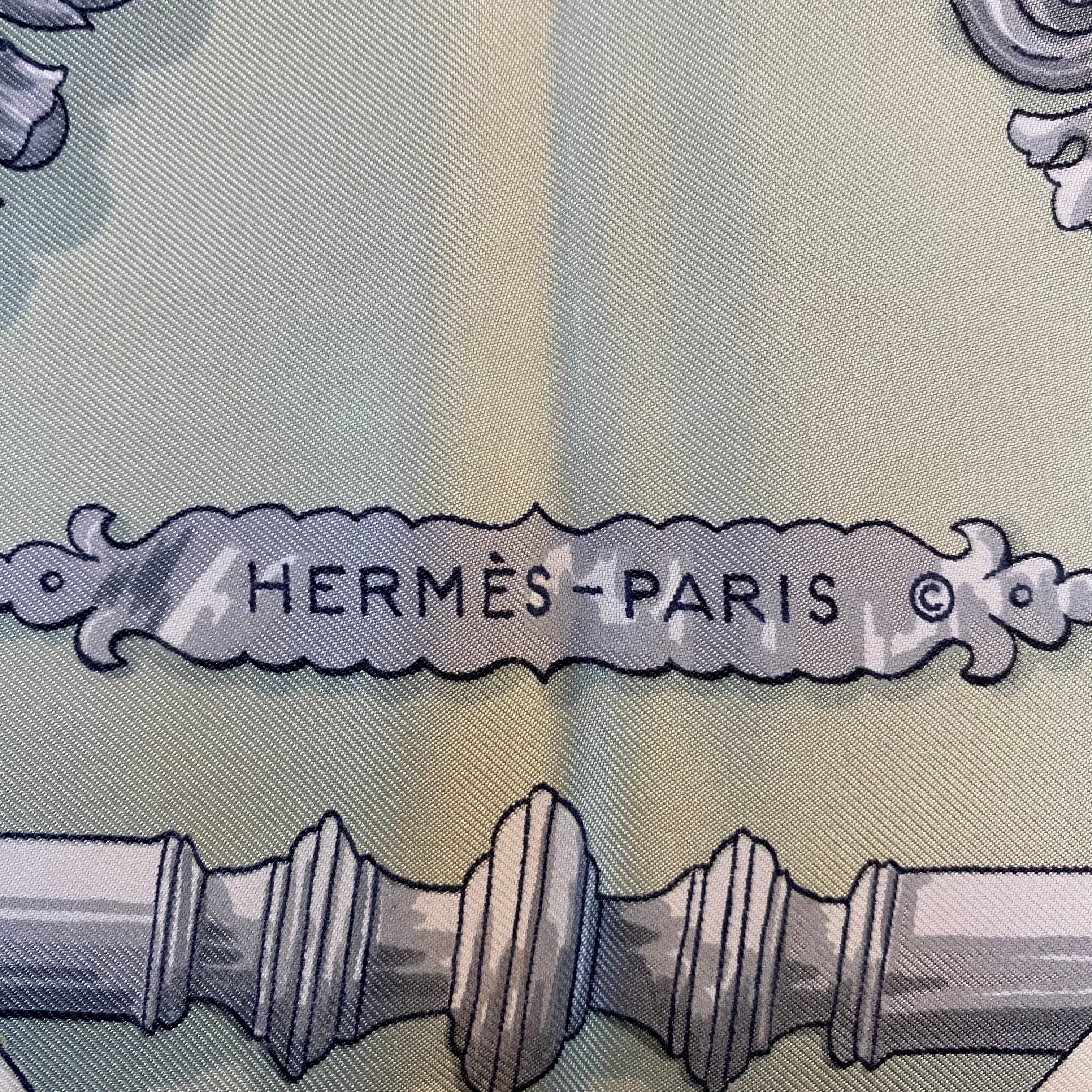 Hermès Ferronnerie Silk Scarf