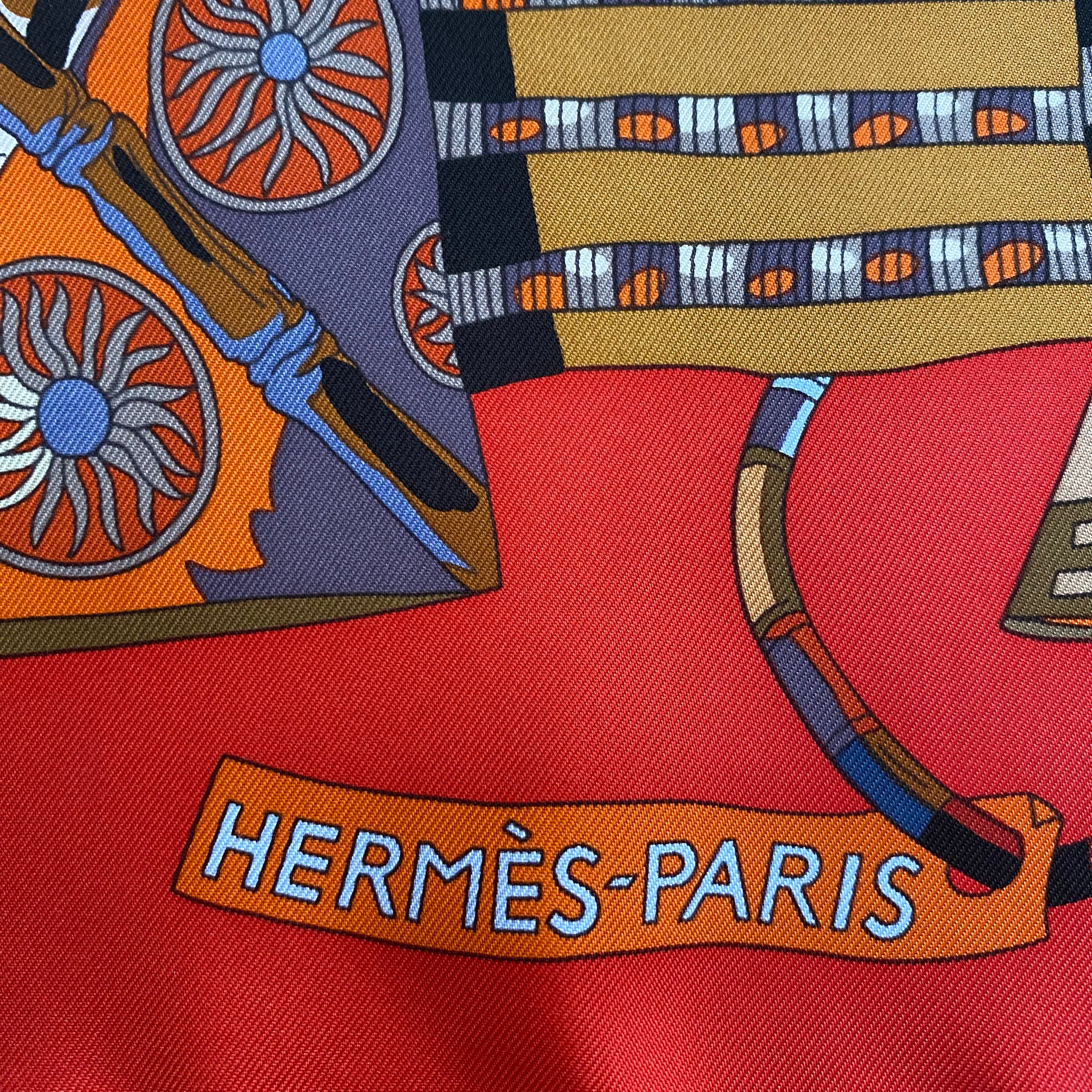 Brand New Boxed Hermès Voyage en Étoffes Silk Scarf