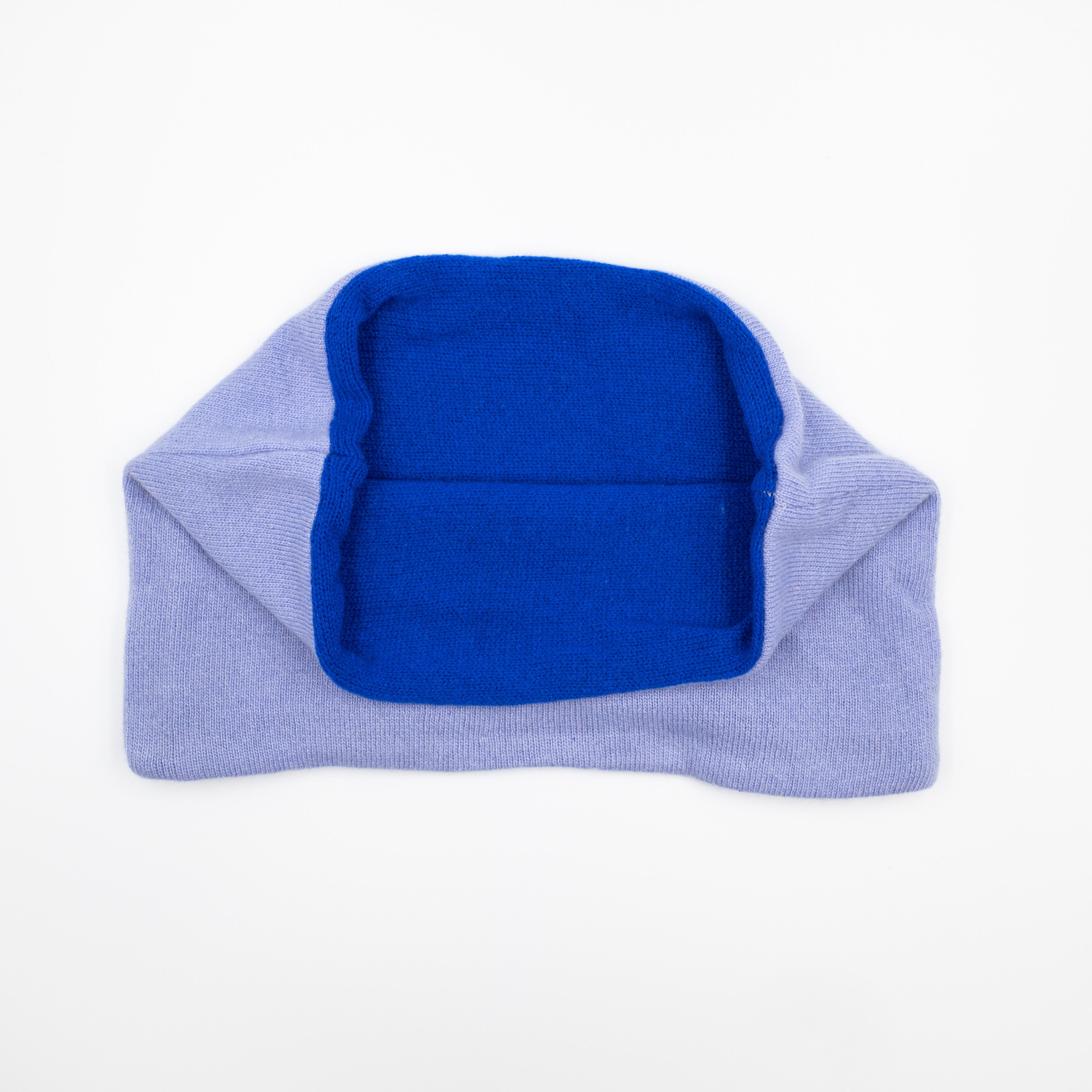 Pale Purple and Royal Blue Neck Warmer