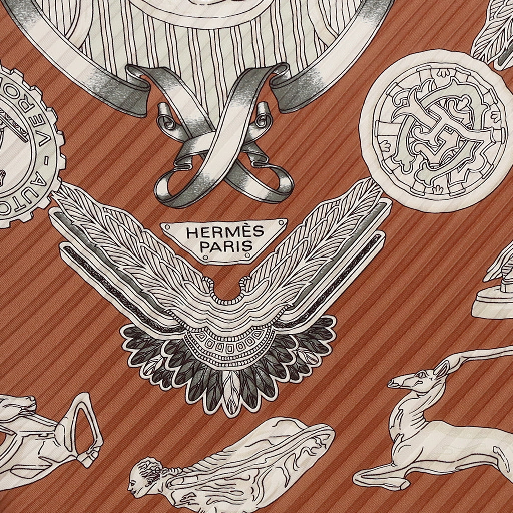 Pristine Boxed Hermès Les Parures Du Vent Silk Plisse Scarf