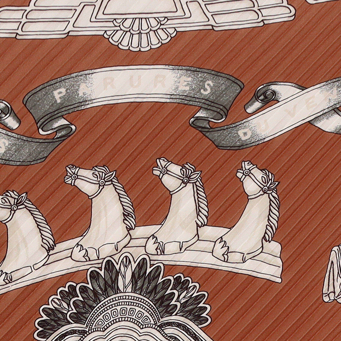 Pristine Boxed Hermès Les Parures Du Vent Silk Plisse Scarf