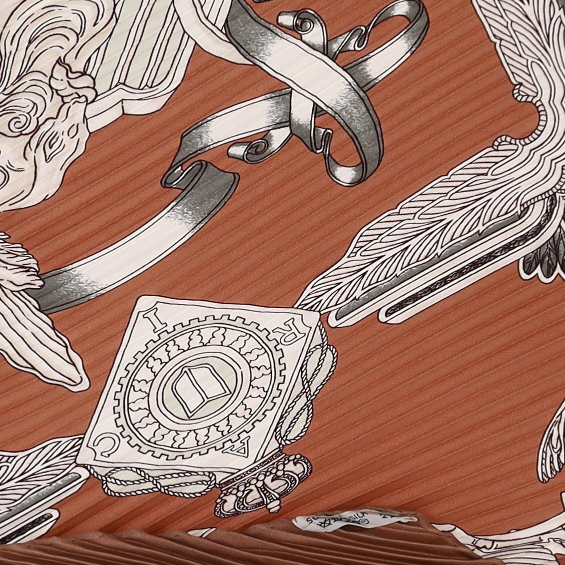 Pristine Boxed Hermès Les Parures Du Vent Silk Plisse Scarf