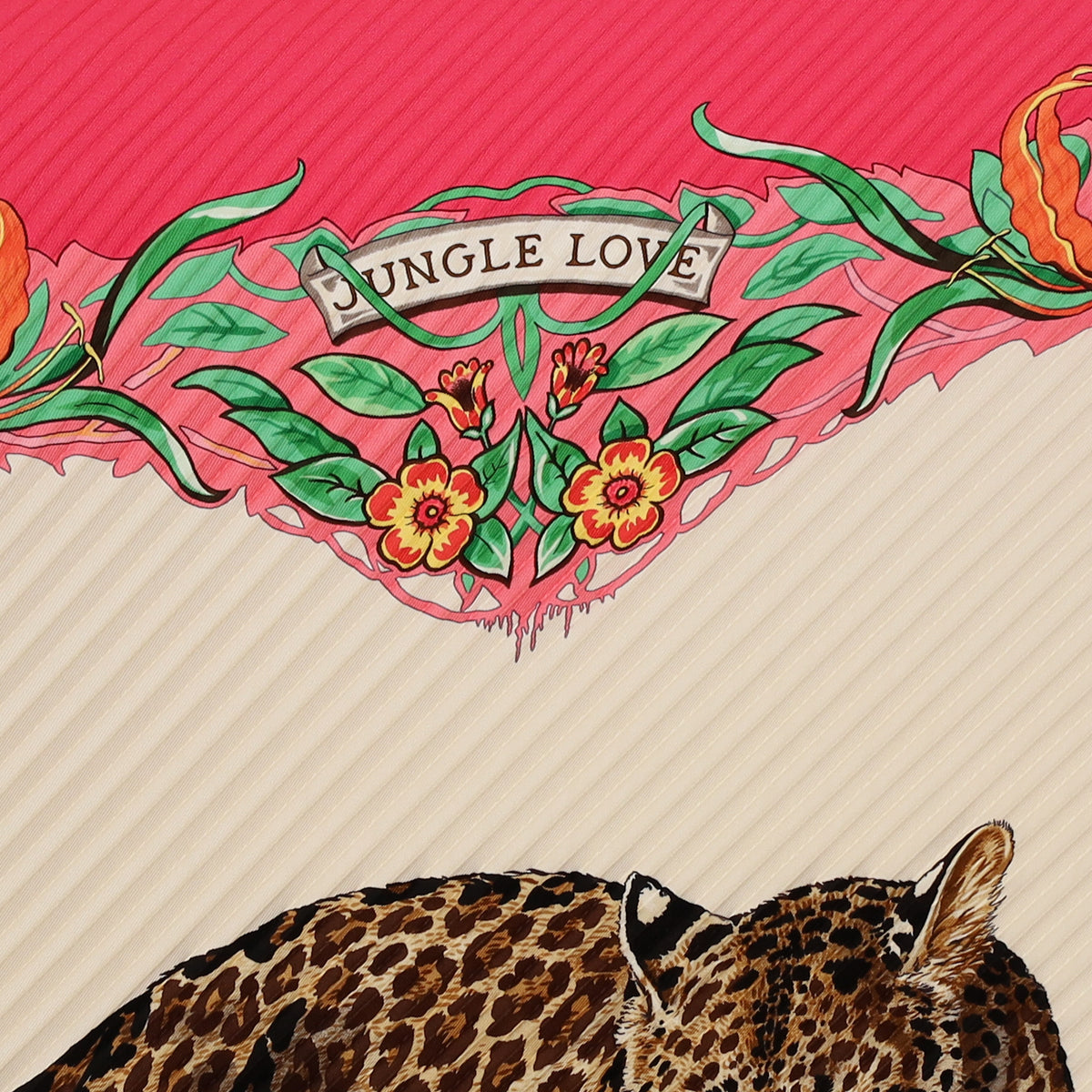 Brand New Boxed Hermès Jungle Love Silk Plisse Scarf Quite Rare