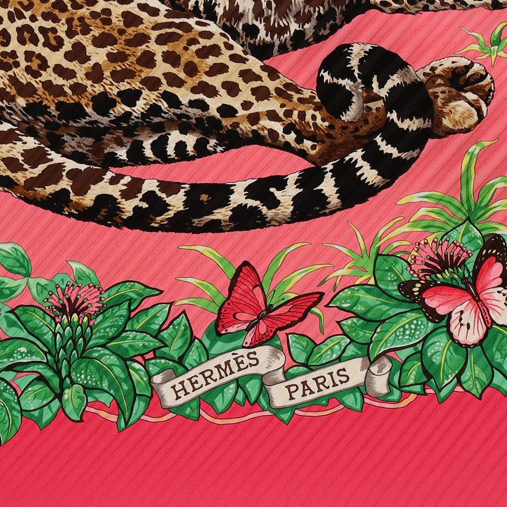 Brand New Boxed Hermès Jungle Love Silk Plisse Scarf Quite Rare