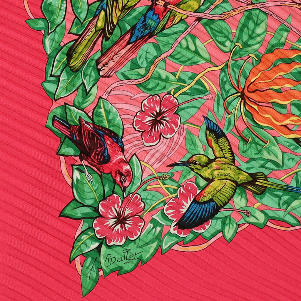 Brand New Boxed Hermès Jungle Love Silk Plisse Scarf Quite Rare