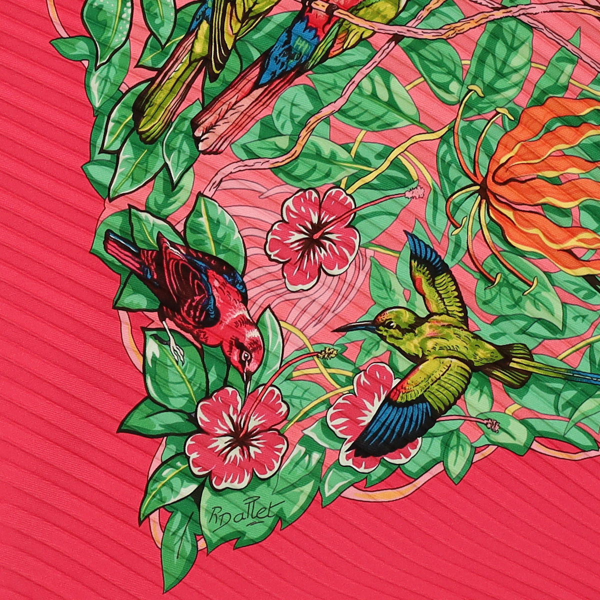 Brand New Boxed Hermès Jungle Love Silk Plisse Scarf Quite Rare