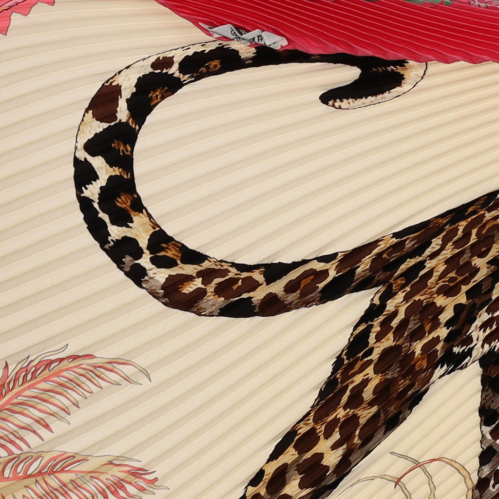 Brand New Boxed Hermès Jungle Love Silk Plisse Scarf Quite Rare