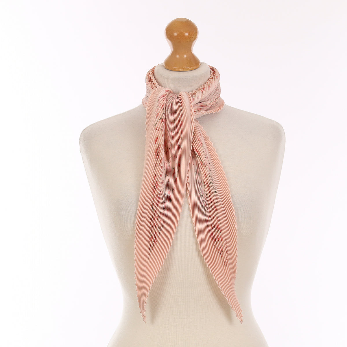 Brand New Boxed Hermès Red Berries Silk Plisse Scarf Quite Rare