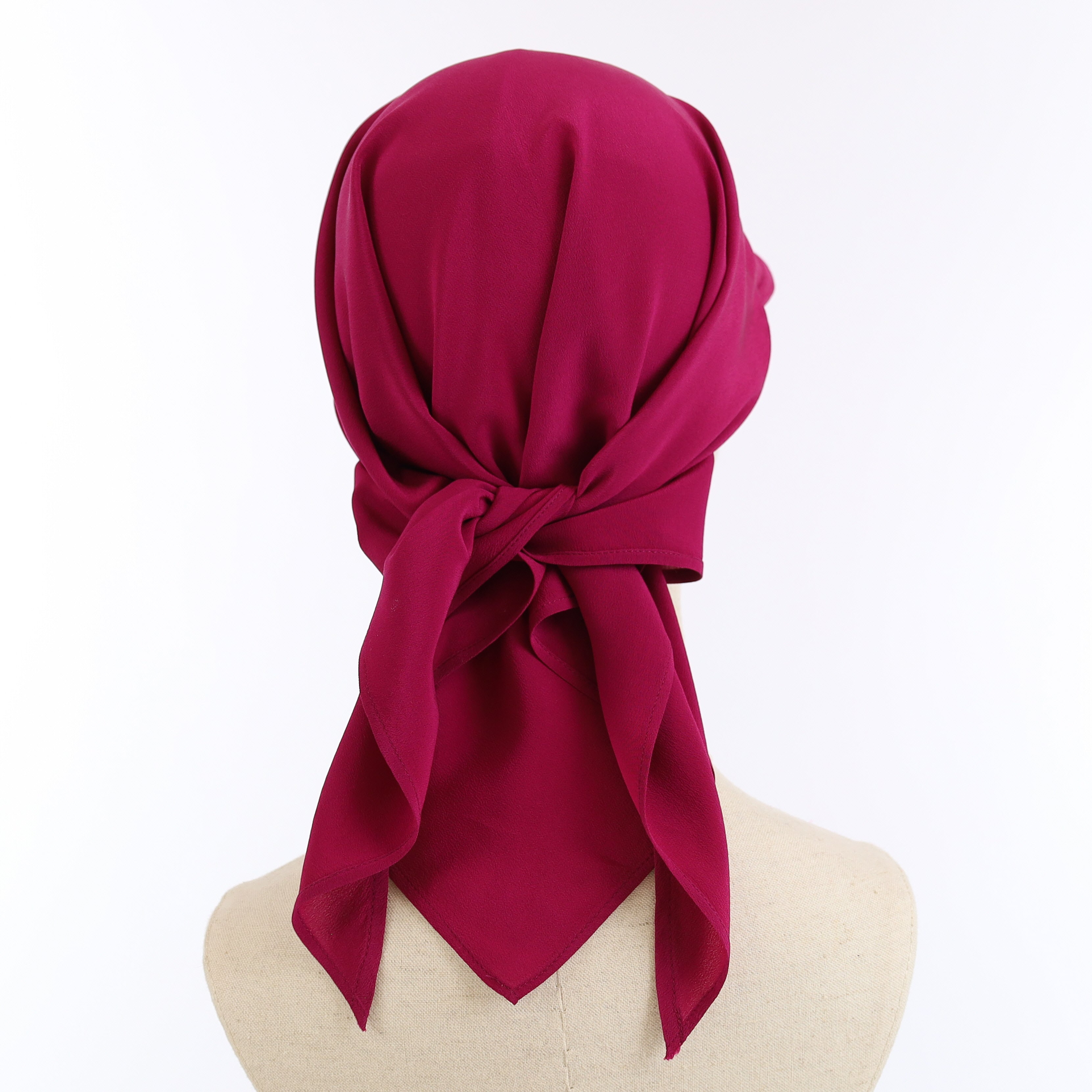 Boxed Hermès Fuchsia Silk Cap