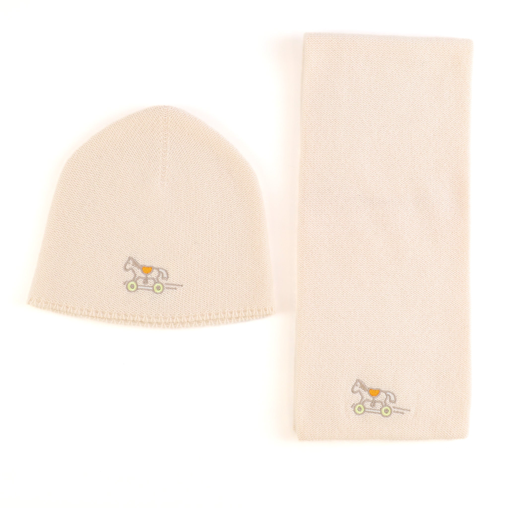 Brand New Boxed Hermès Cashmere Baby Accessory Set