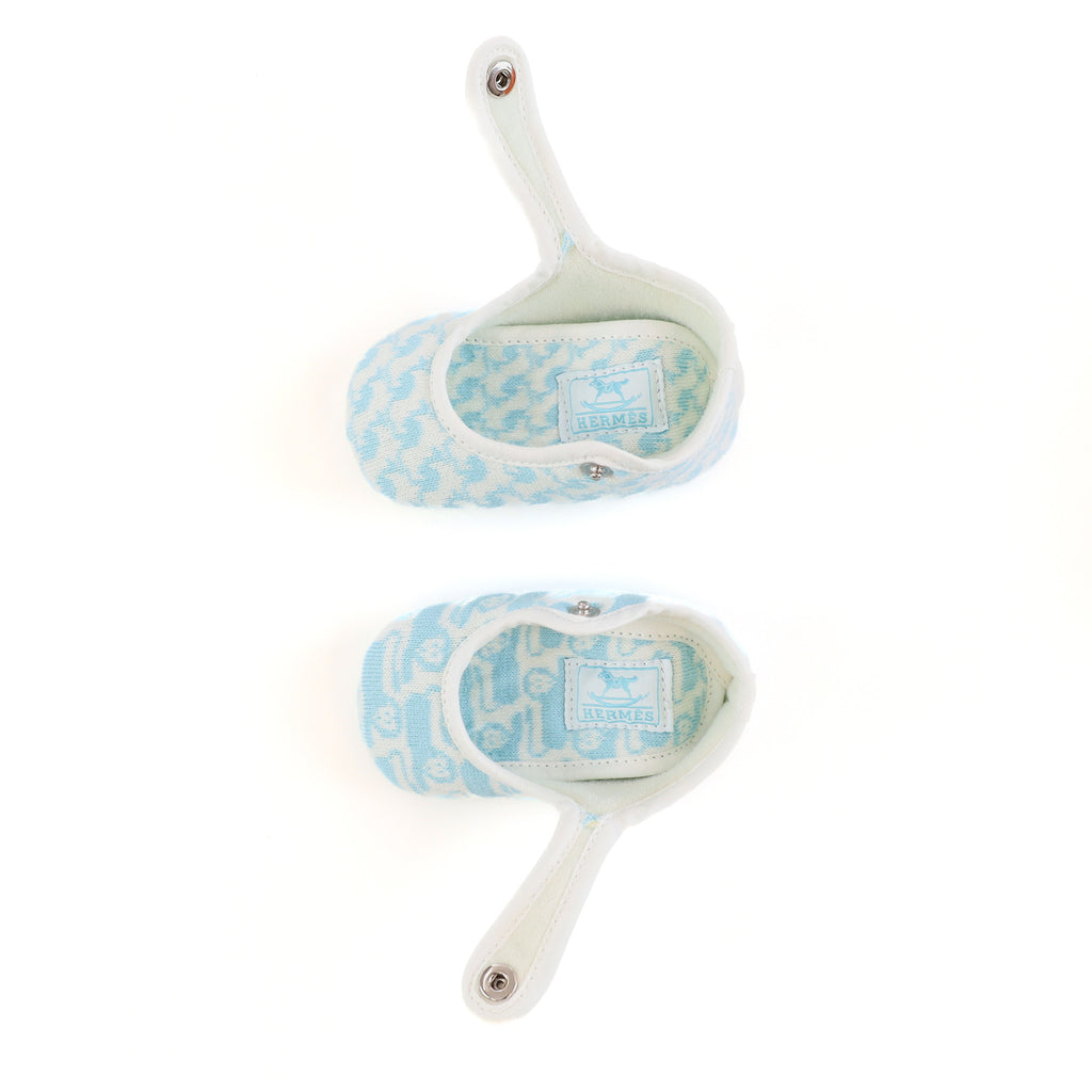Brand New Boxed Hermès Animaux Pixel Baby Booties