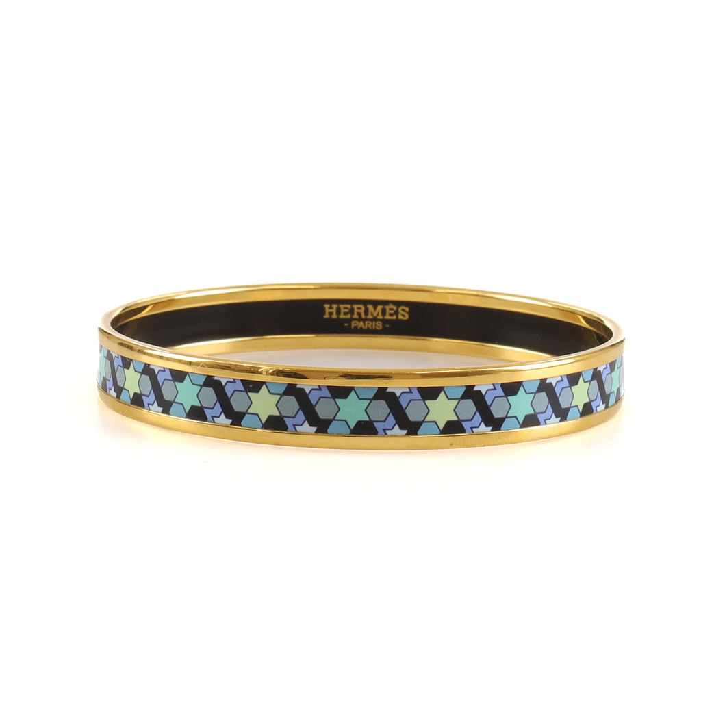 Brand New Boxed Hermès Star Enamel Bangle