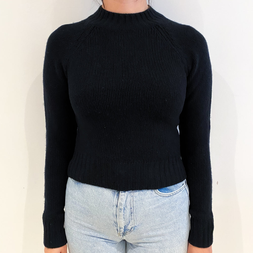Vince Black Cashmere Turtle Neck Jumper Small