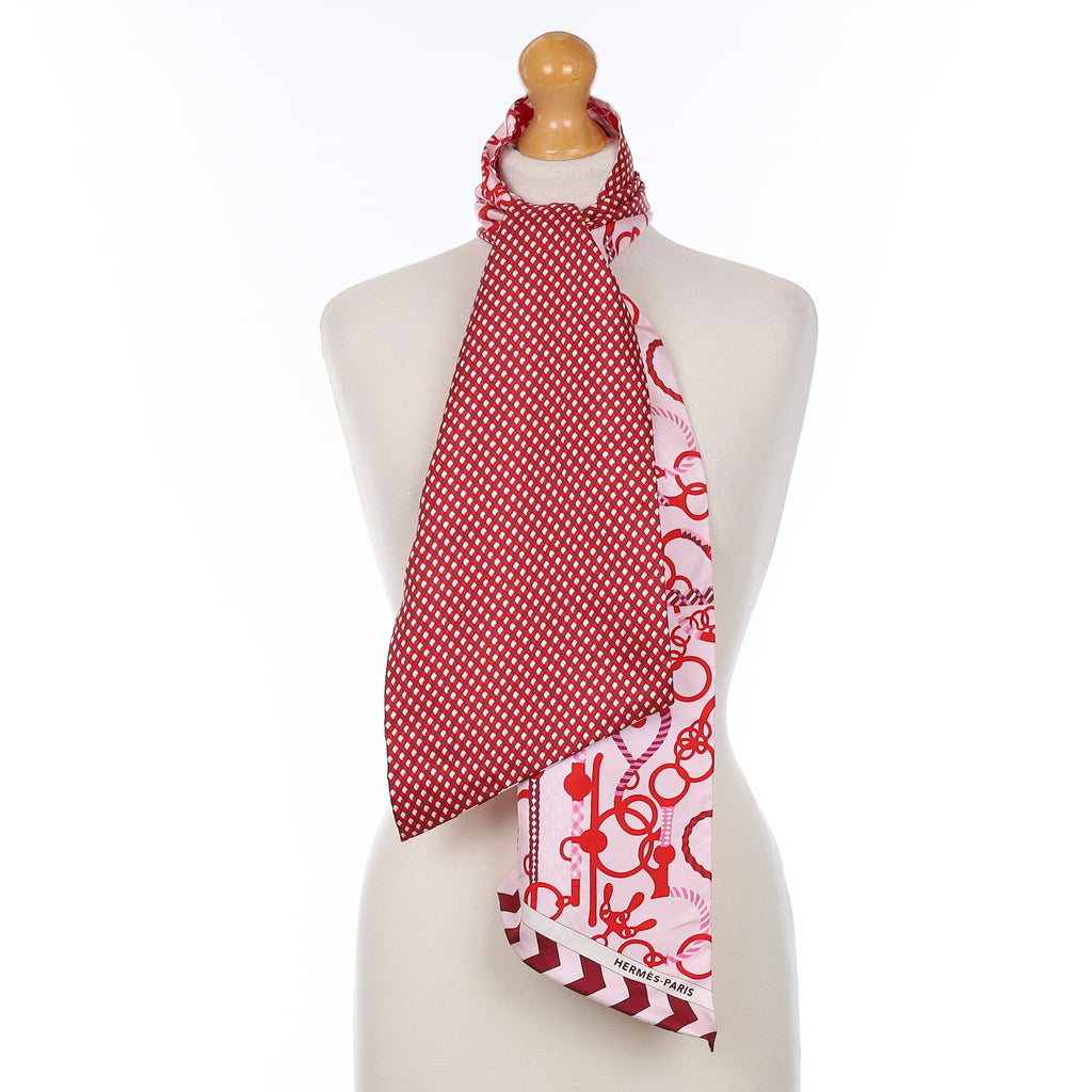 Brand New Boxed Hermès Maxi Twilly Silk Scarf