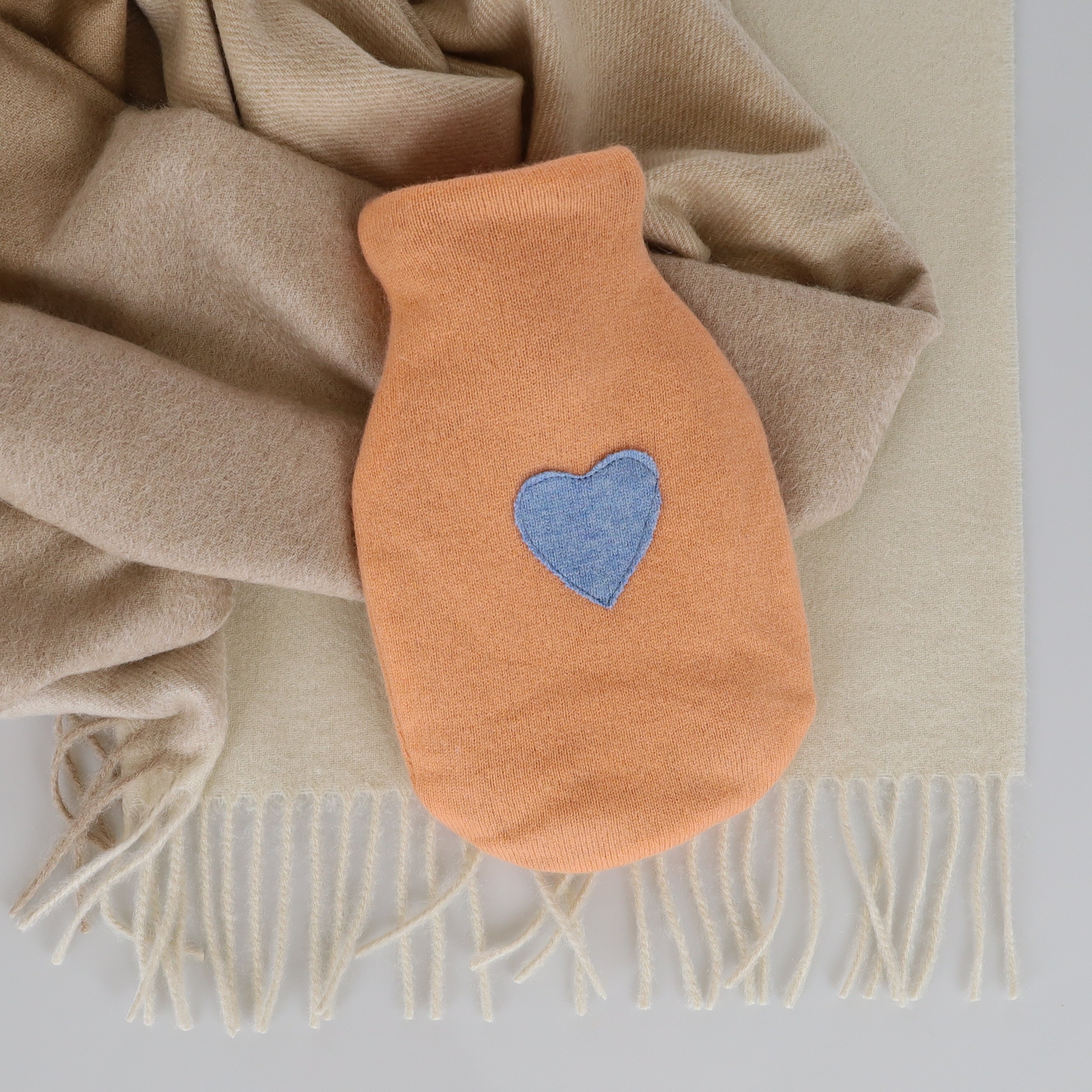 Apricot Cashmere Small Hot Water Bottle