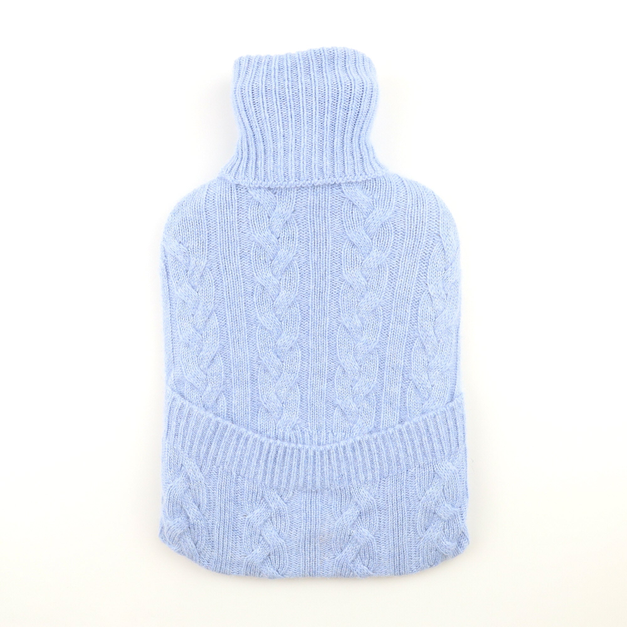Brand New Scottish Sky Blue Large Cashmere Hot Water Bottle