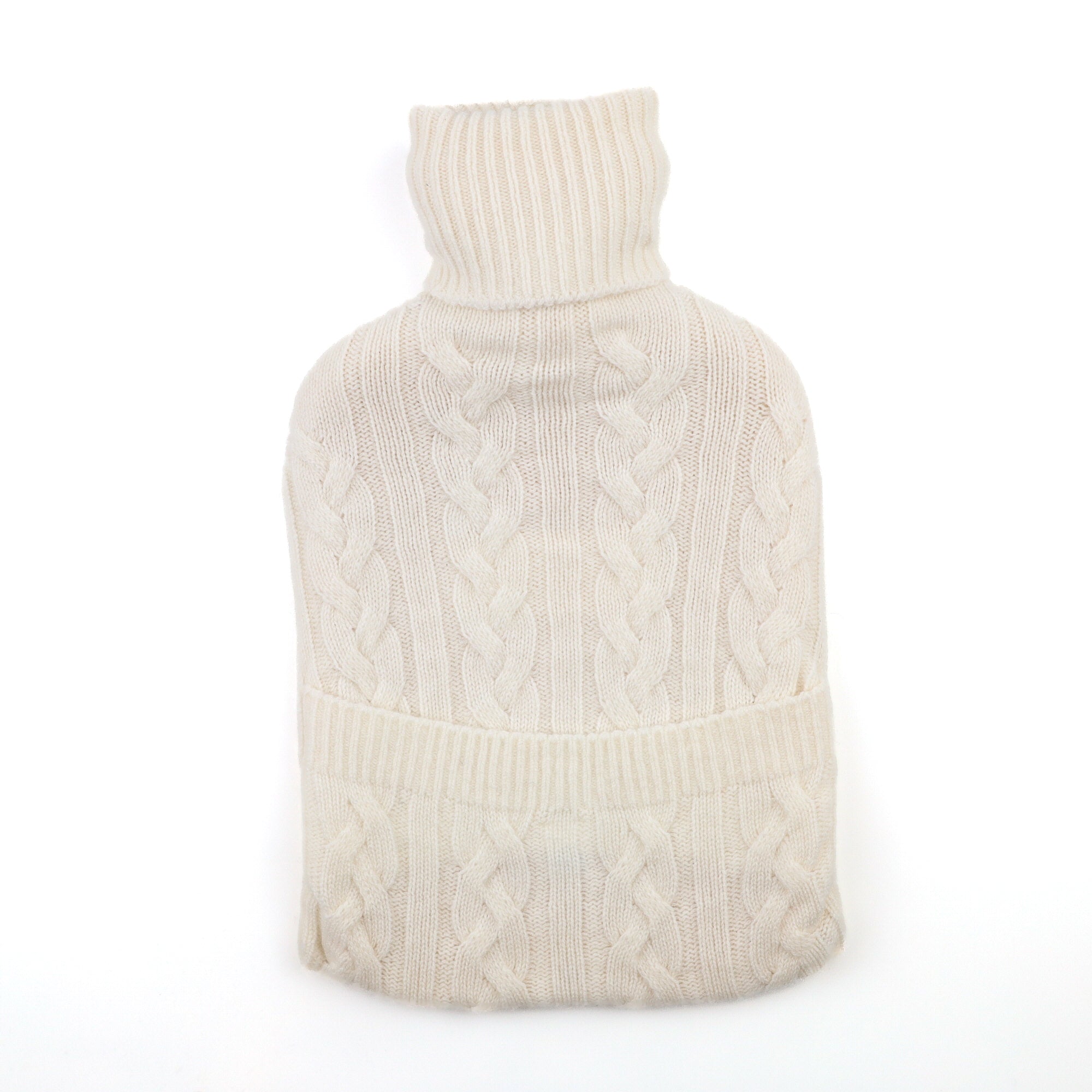 Brand New Scottish Ivory Large Cashmere Hot Water Bottle