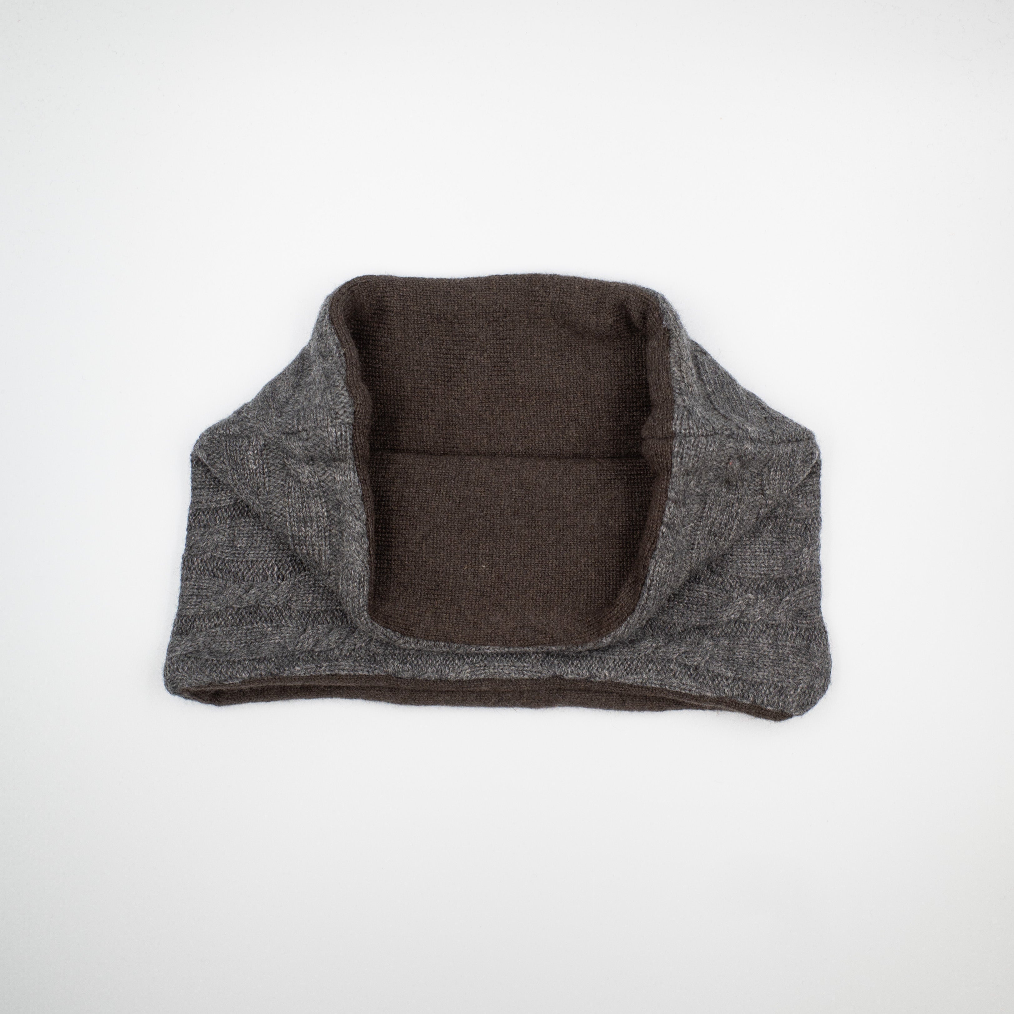 Men’s Slate Grey and Brown Neck Warmer
