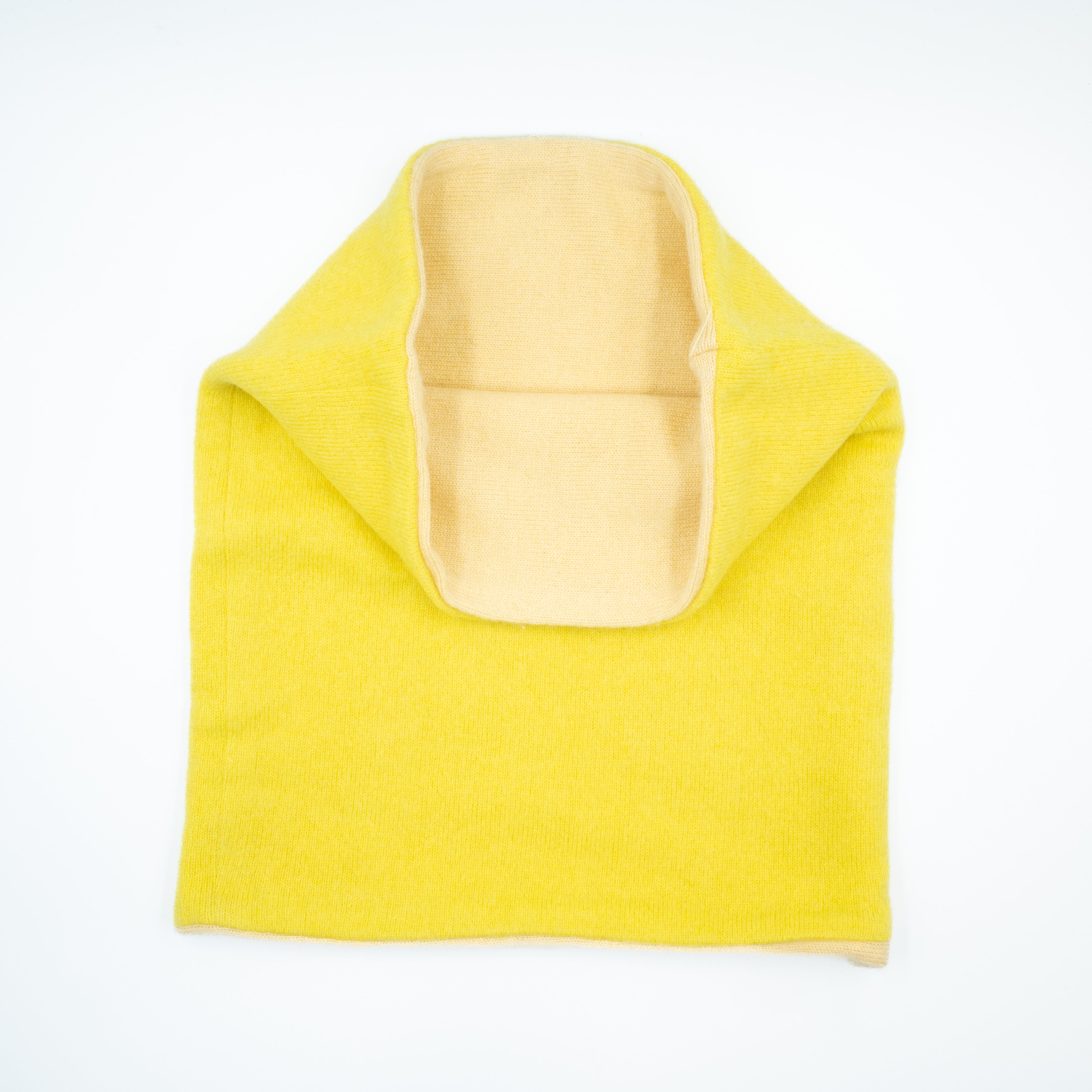 Two Tone Yellow Double Layered Snood