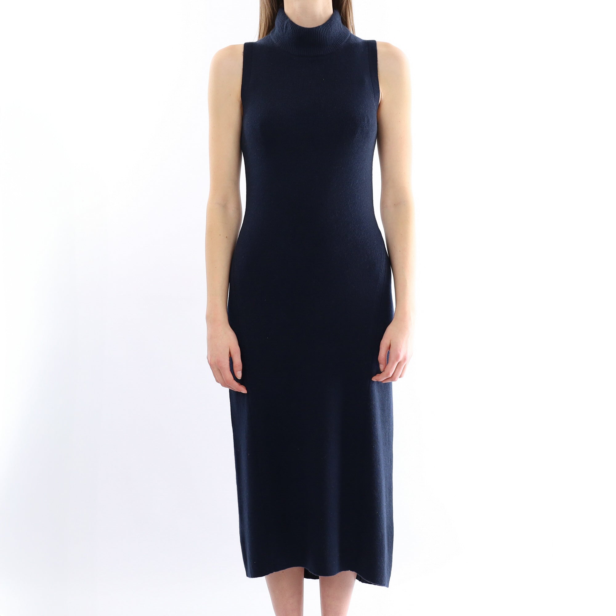 Rag & Bone Dark Navy Long Sleeveless Turtle Neck Dress Small