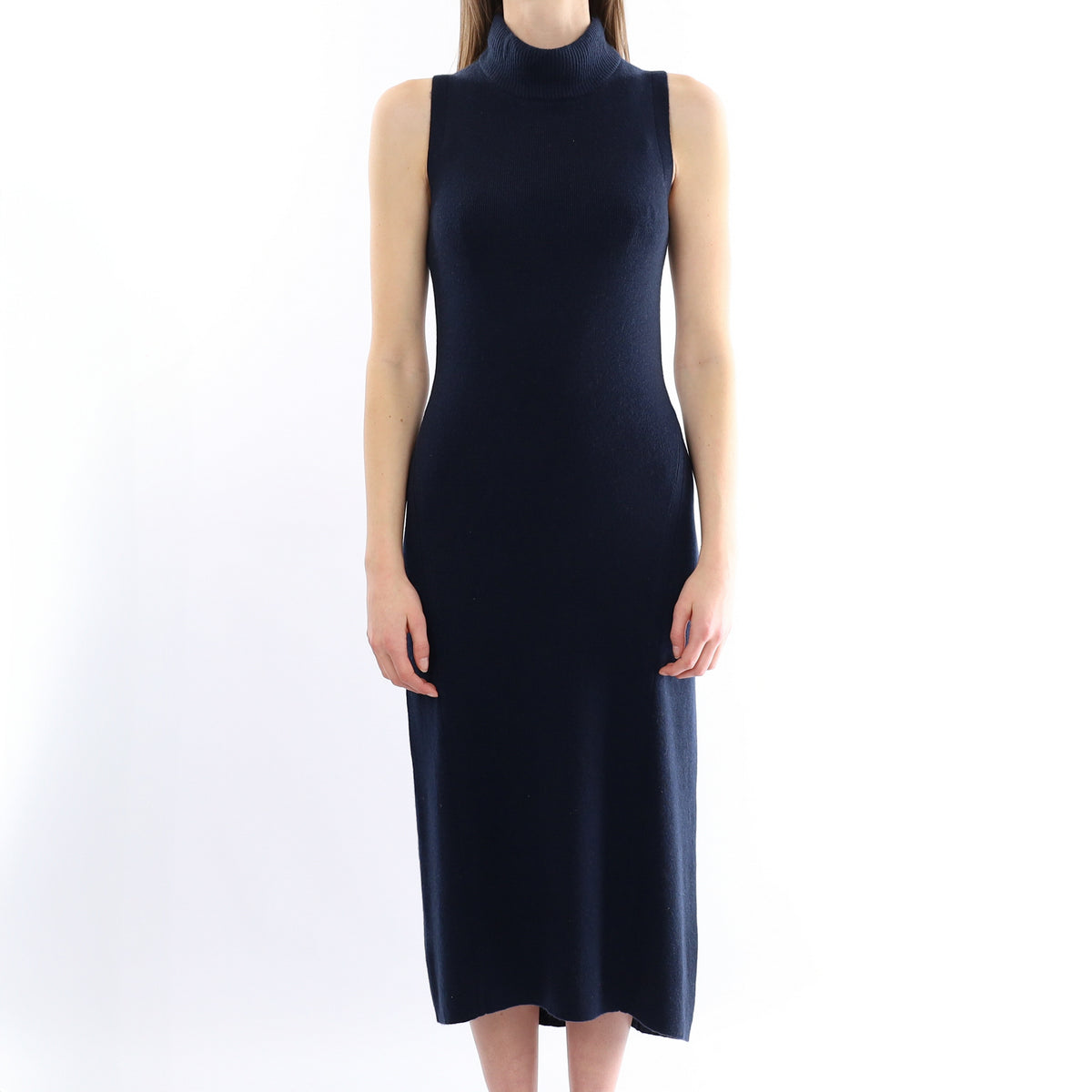 Rag & Bone Dark Navy Long Sleeveless Turtle Neck Dress Small