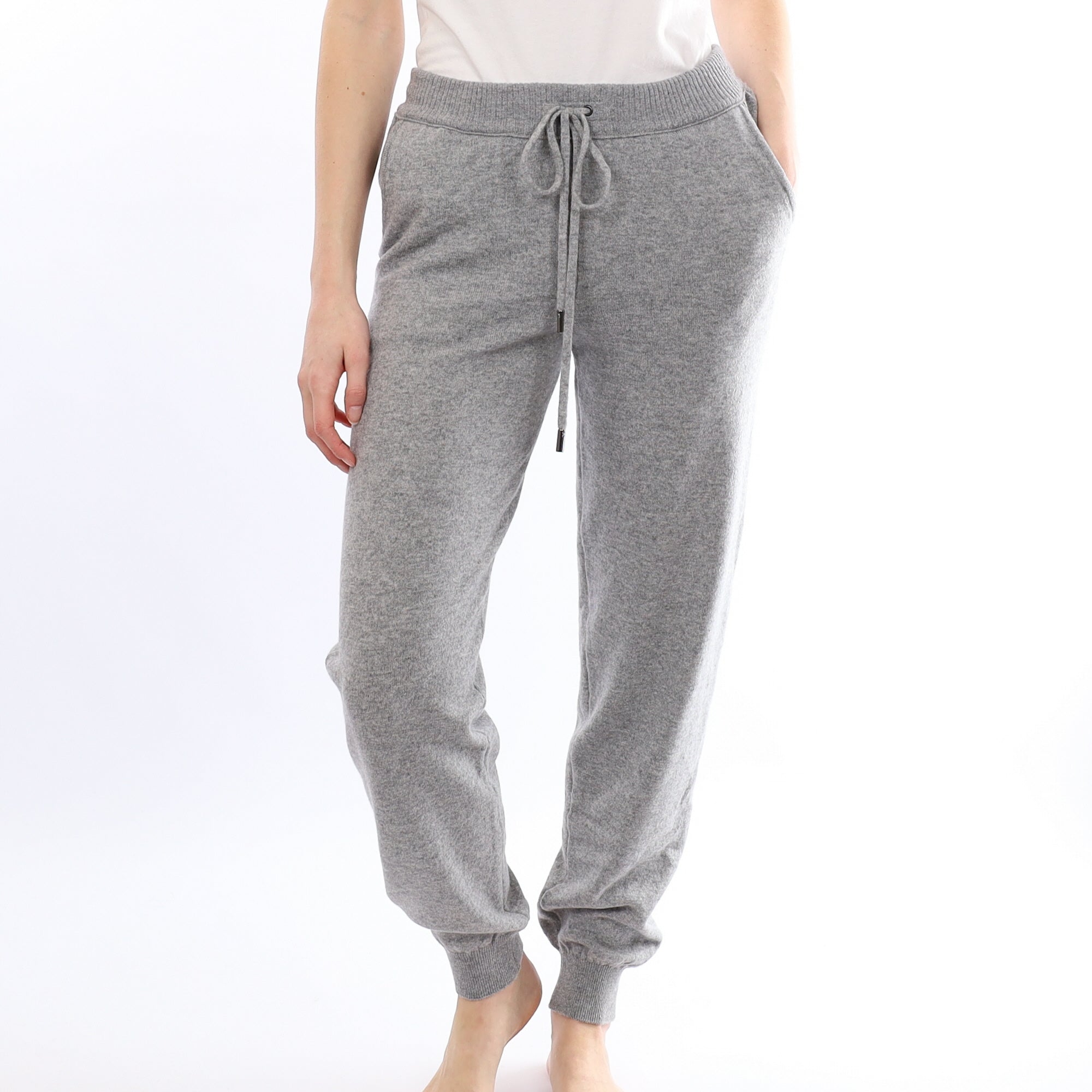 Brand New Scottish Smoke Grey Chunky Cashmere Lounge Pants Small