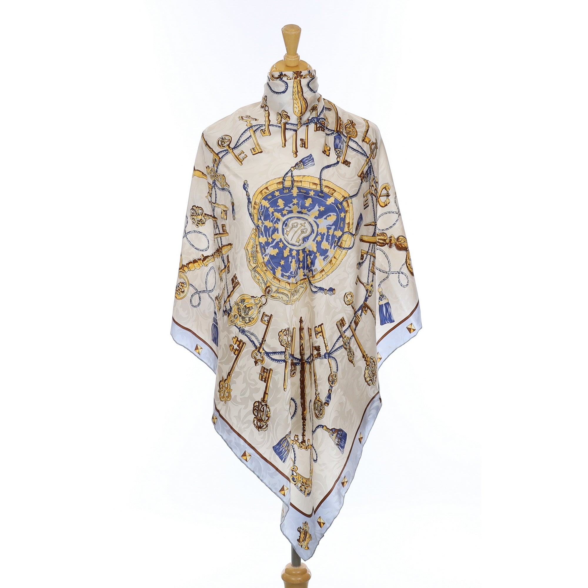 Brand New Key Pattern Silk Scarf