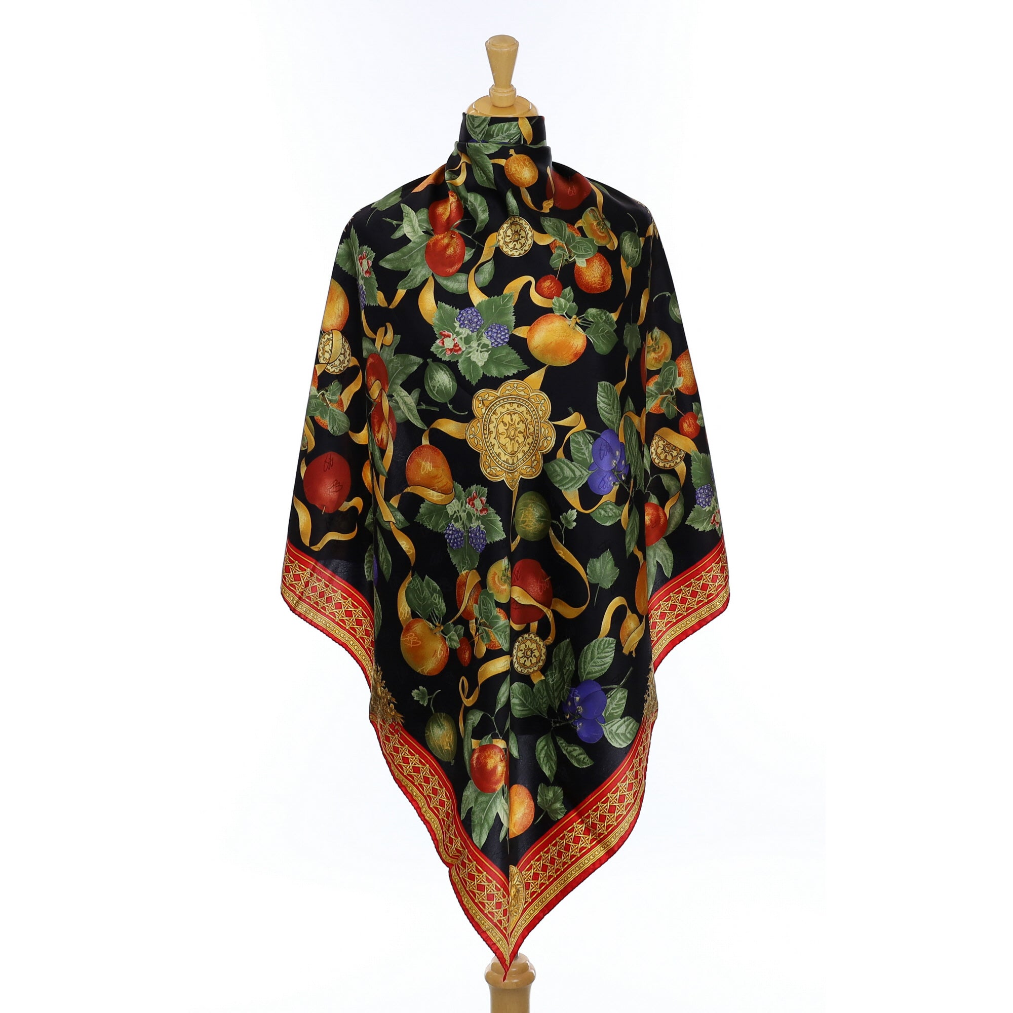 Brand New Fruits and Berries Silk Scarf