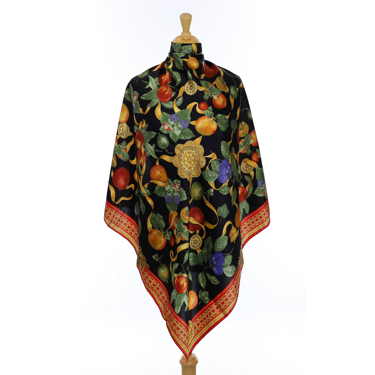 Brand New Fruits and Berries Silk Scarf
