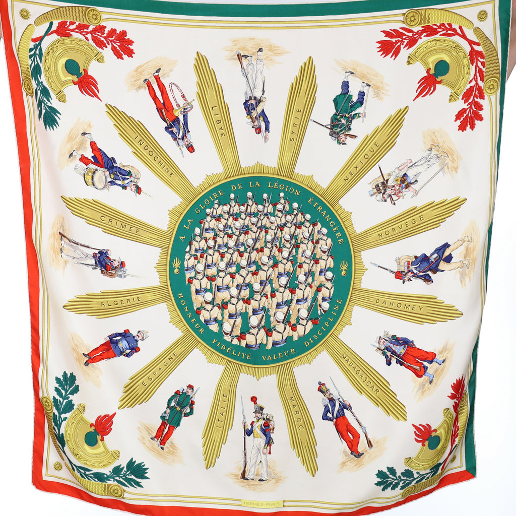 Hermès A La Gloire De La Légion Ètrangère Silk Scarf