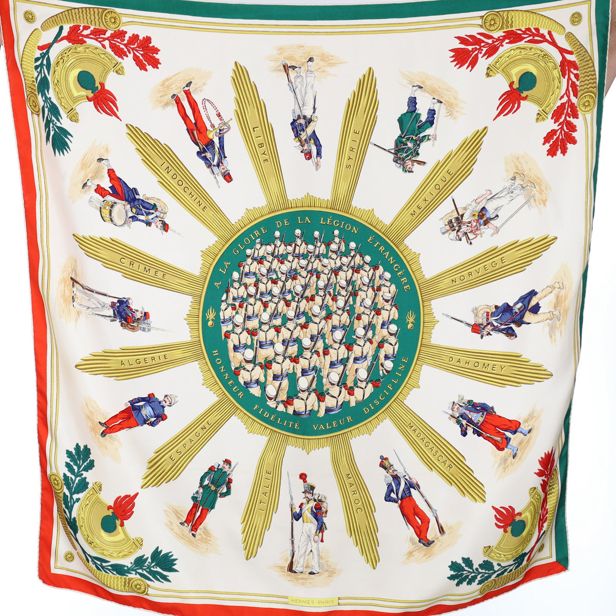 Hermès A La Gloire De La Légion Ètrangère Silk Scarf
