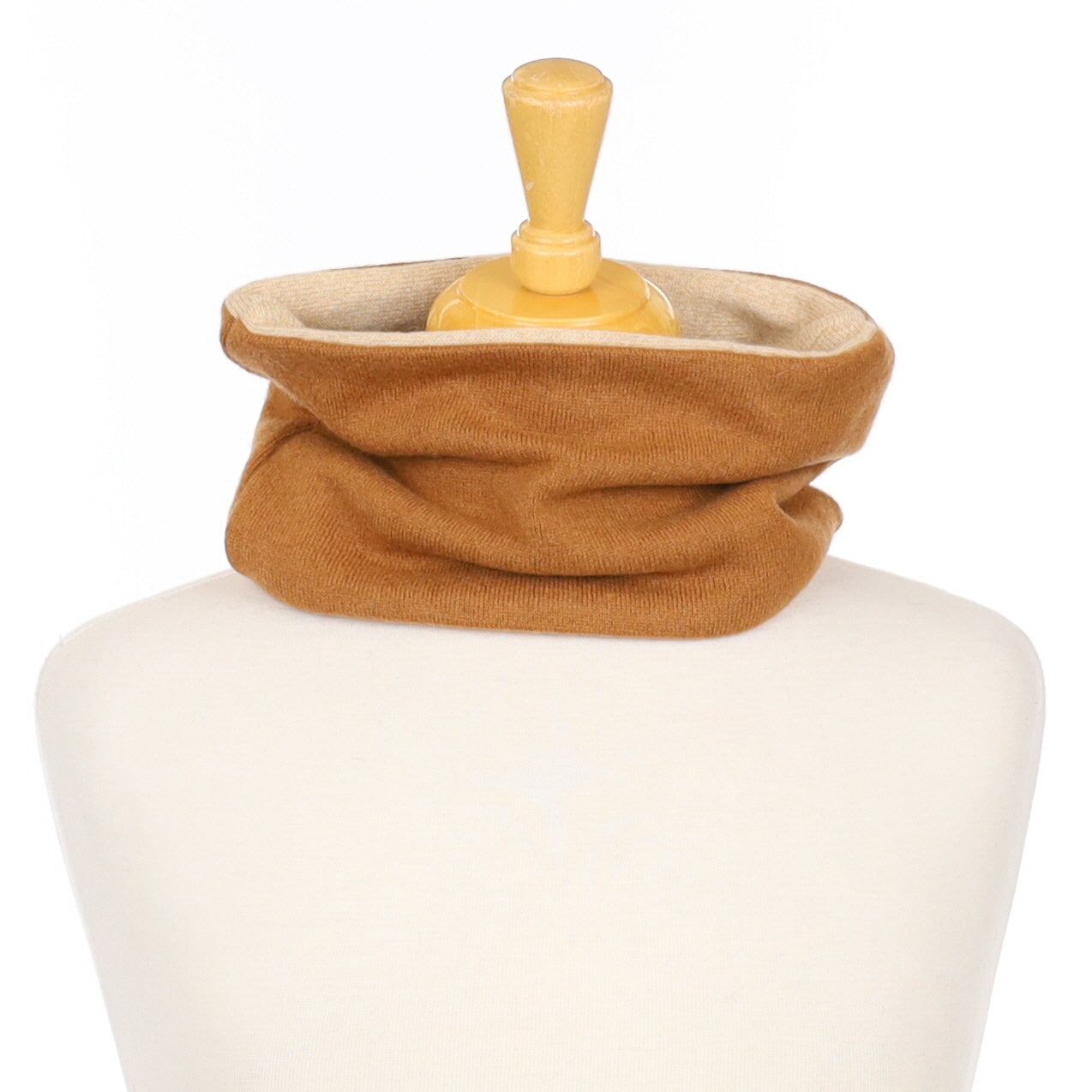 Butterscotch and Beige Neck Warmer